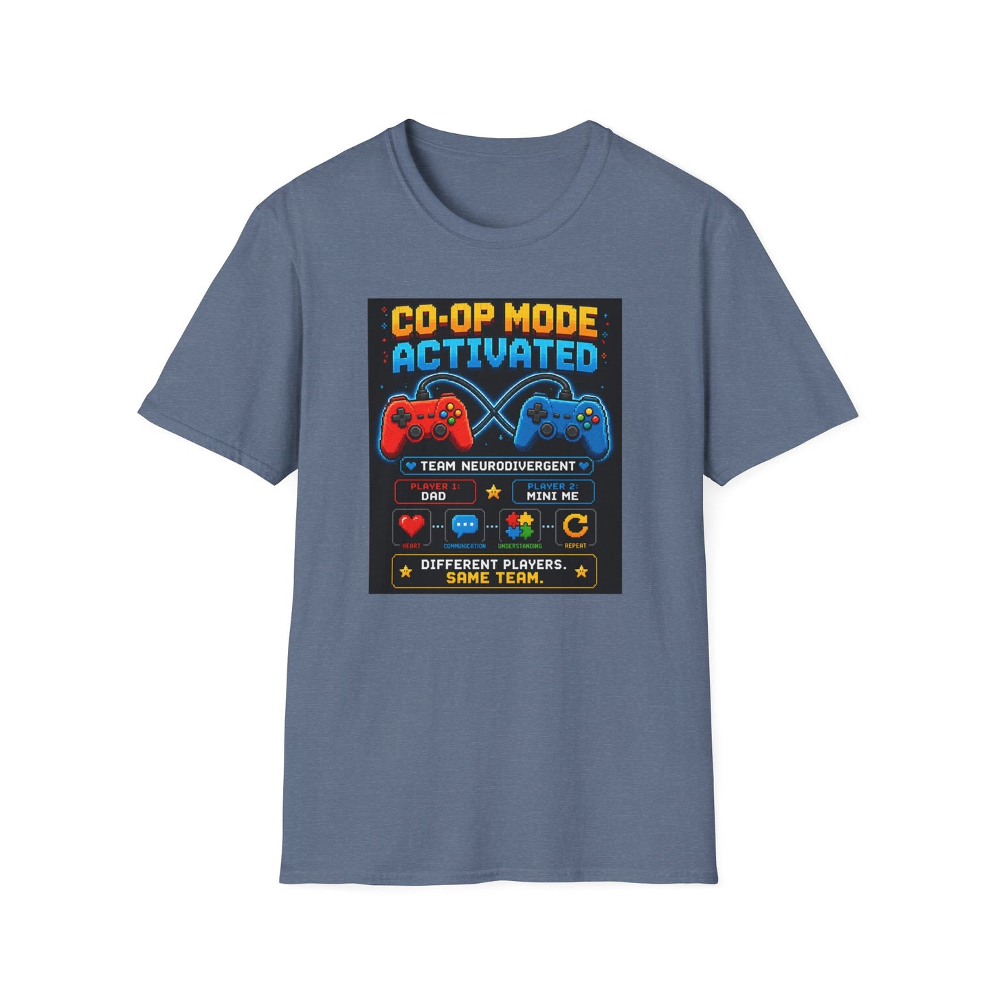 Co-Op mode Activated Neurodivergent T Shirt