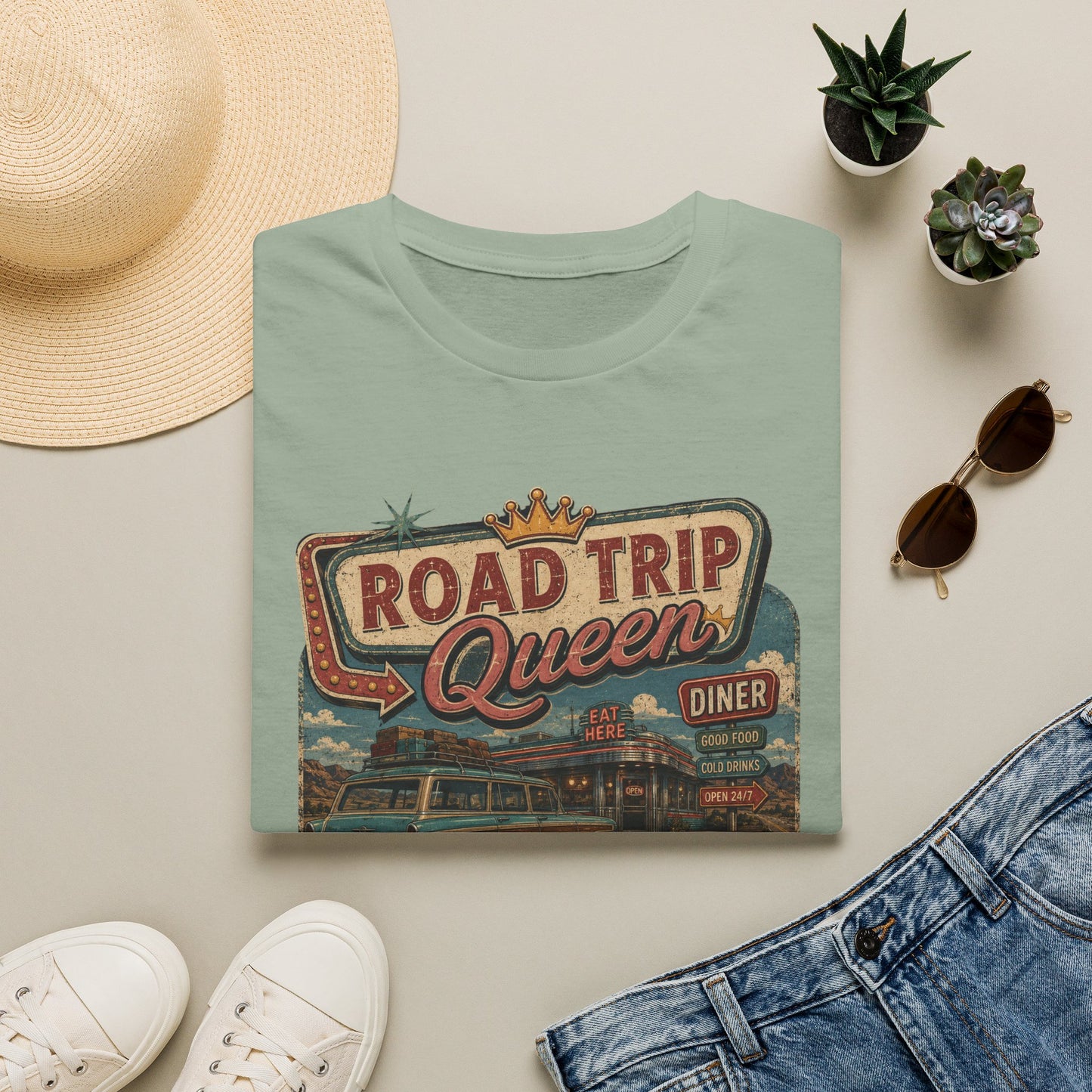 Road Trip Queen Packed SnacksT Shirt