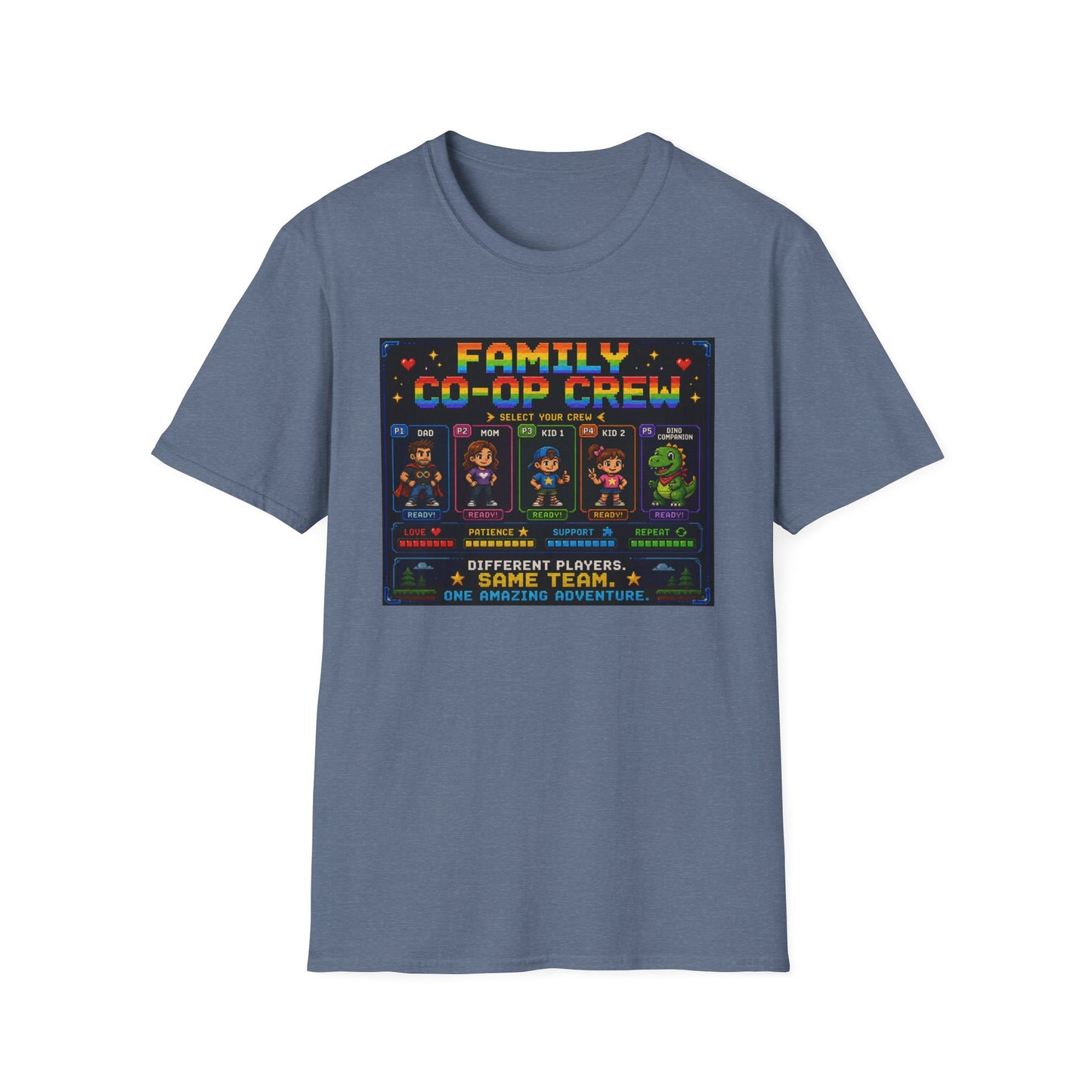 Co-Op Family 8bit T Shirt
