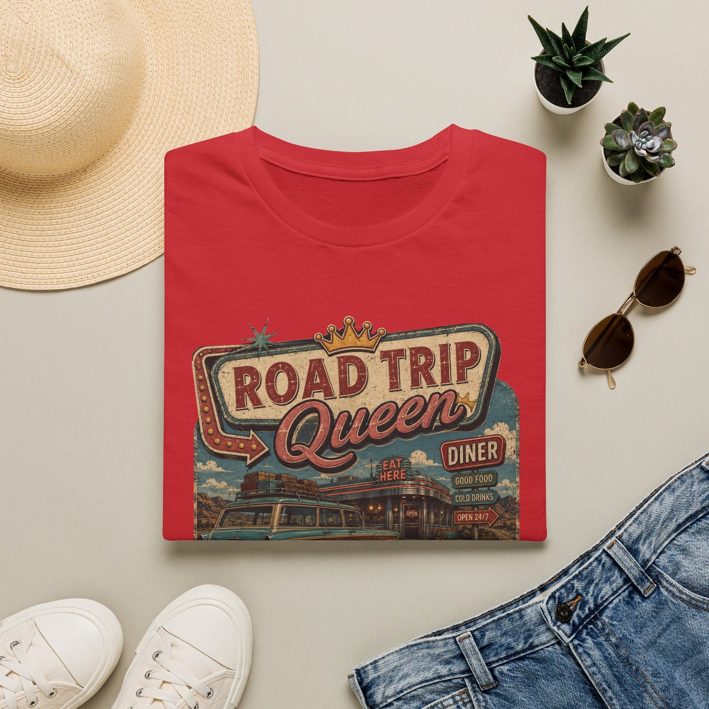 Road Trip Queen Packed SnacksT Shirt