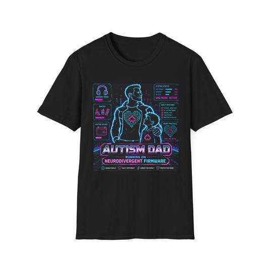 Autism Dad Neurodivergent Firware T Shirt