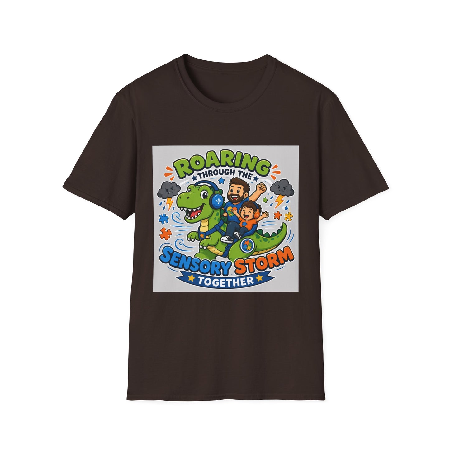 Roaring Through Sensory Storms Together T Shirt