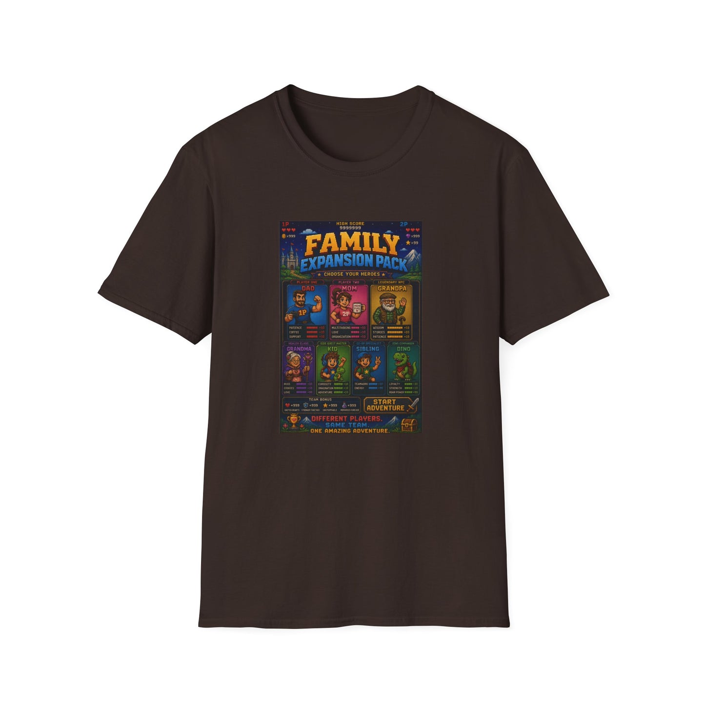 Family Expansion Pack 8 bit T Shirt