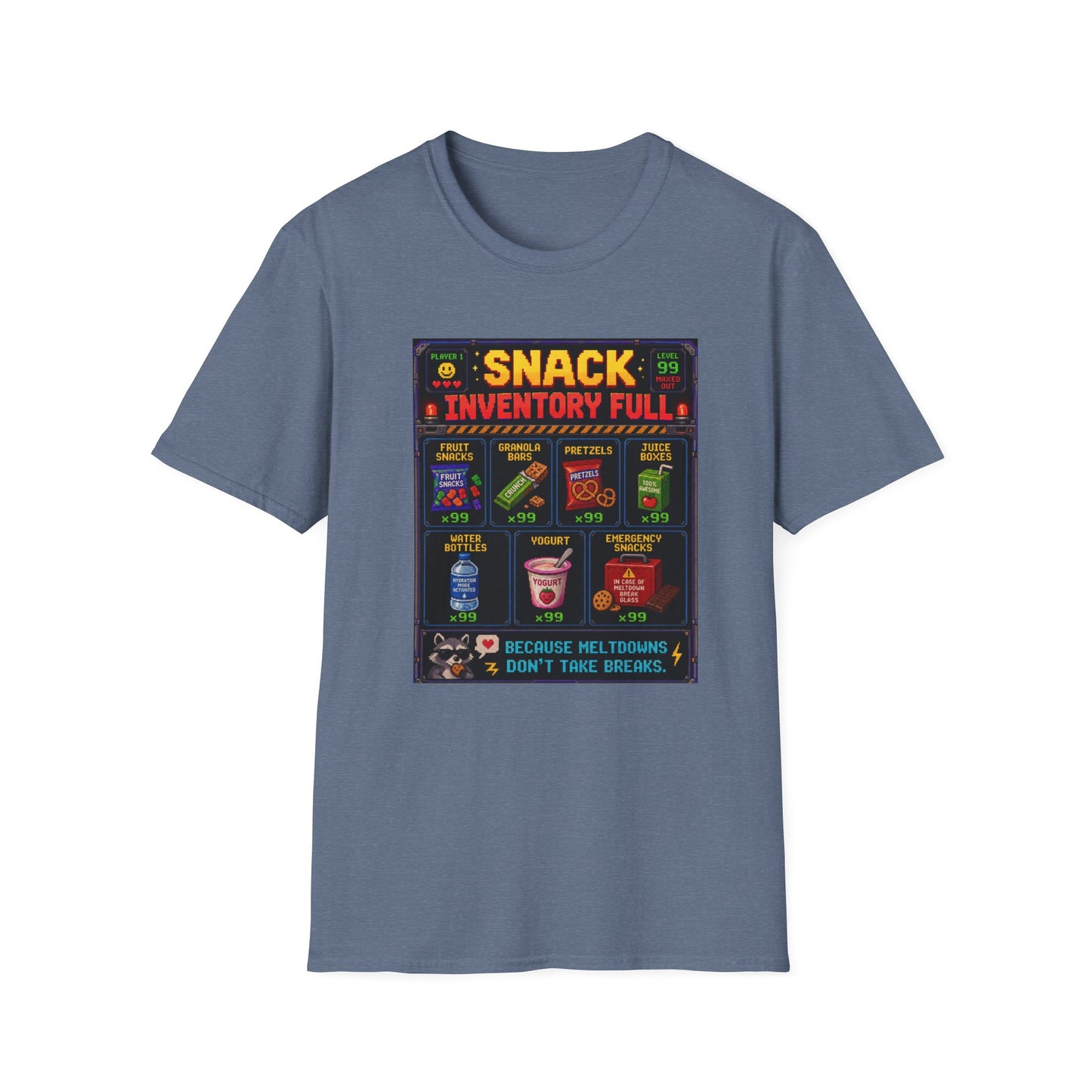 Snack Inventory Full 8 bit T Shirt