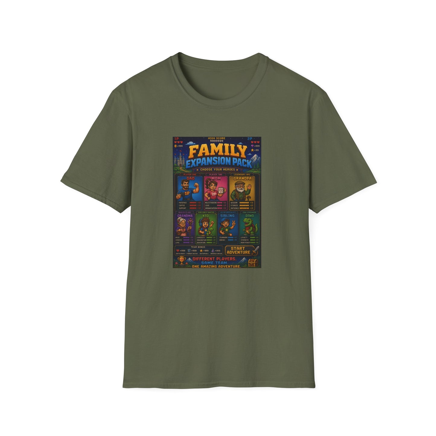 Family Expansion Pack 8 bit T Shirt