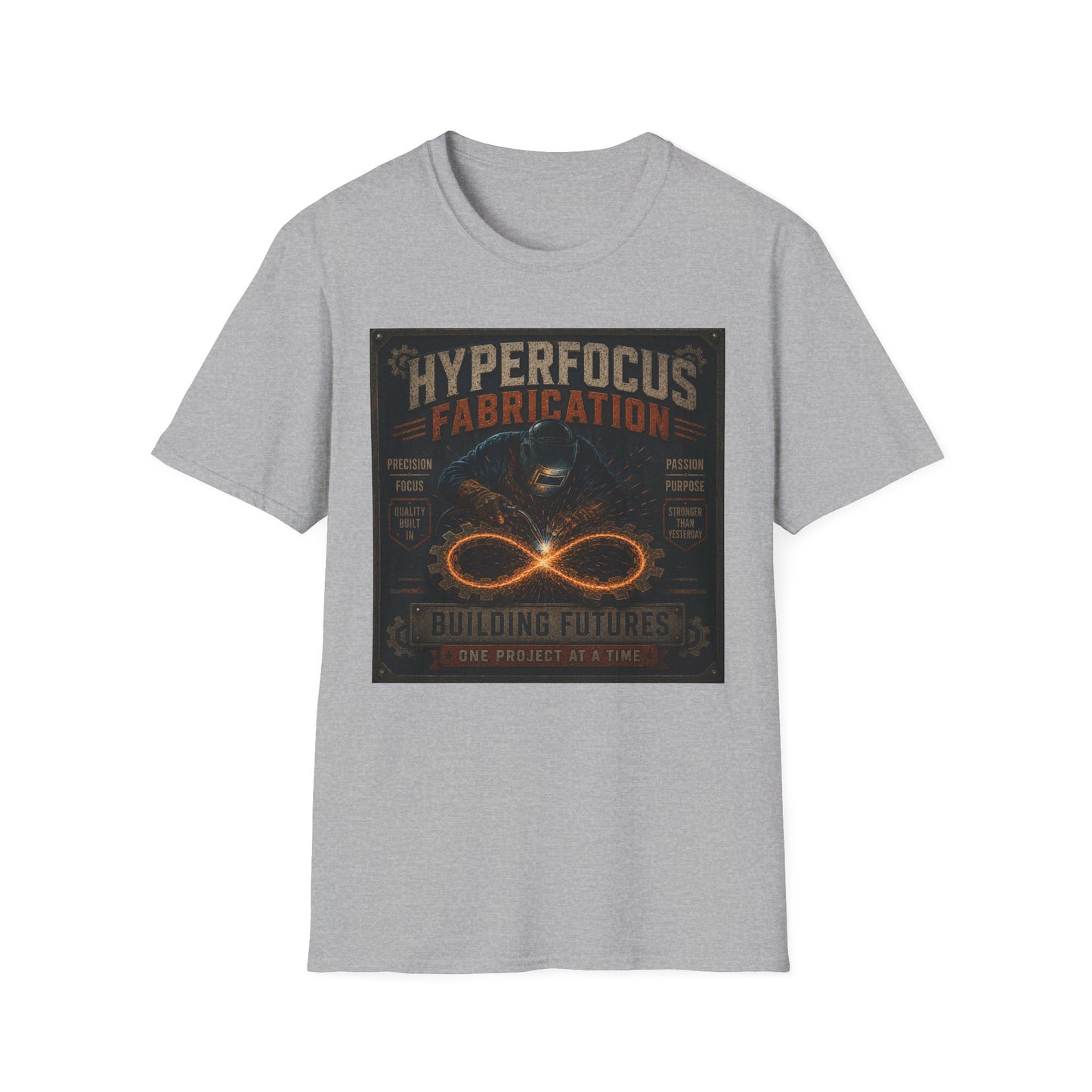 Hyperfocus Fabrication Building Futures Tshirt
