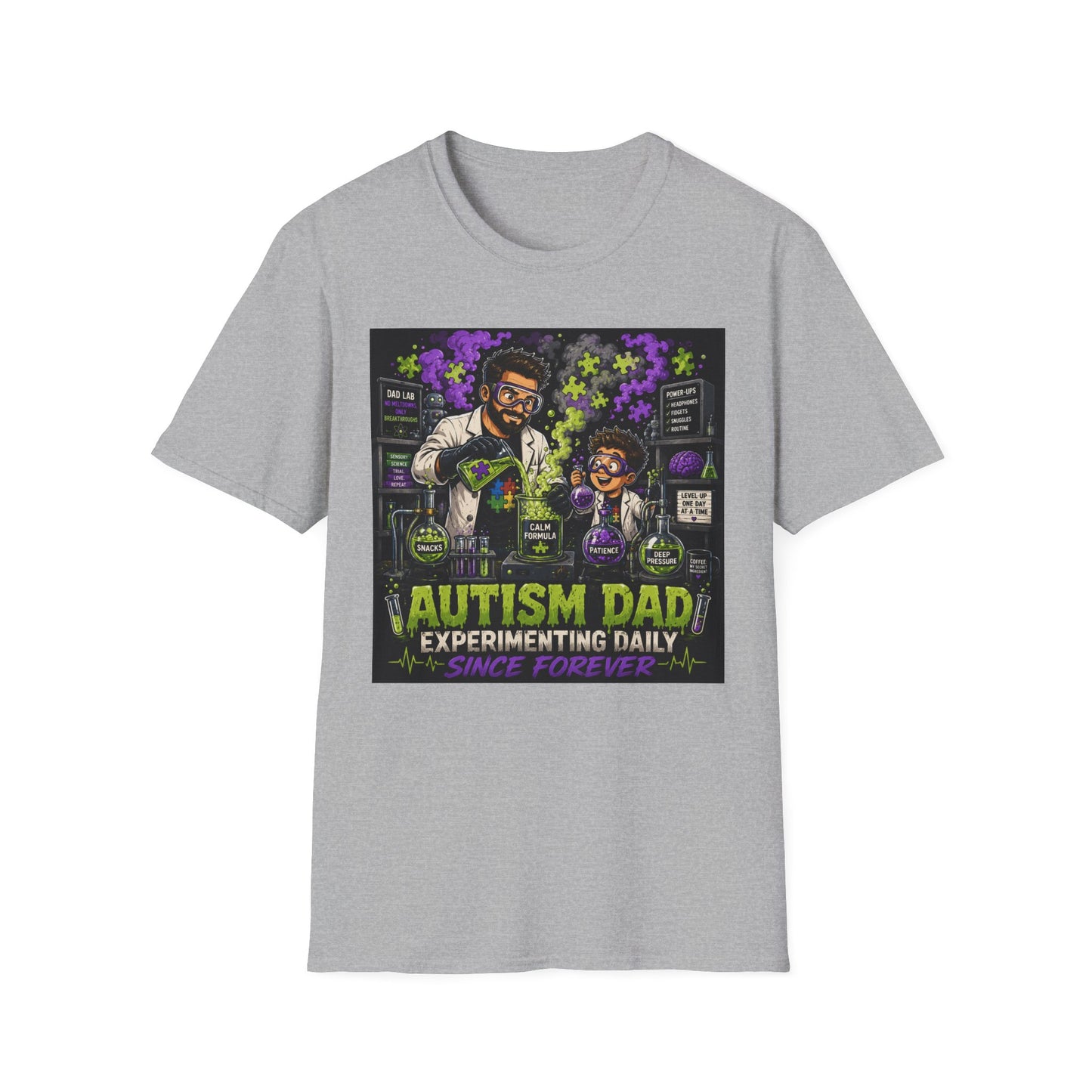 Autism Dad Scientist T Shirt