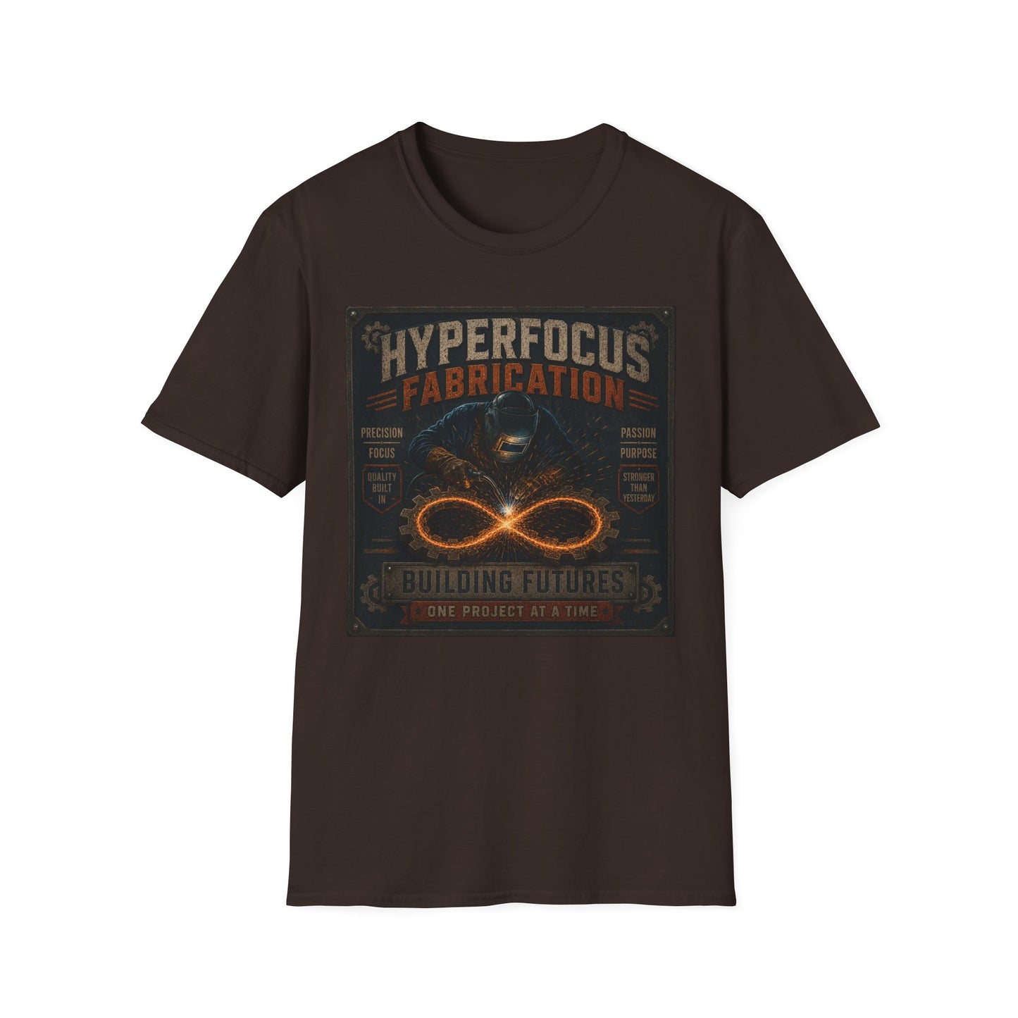 Hyperfocus Fabrication Building Futures Tshirt