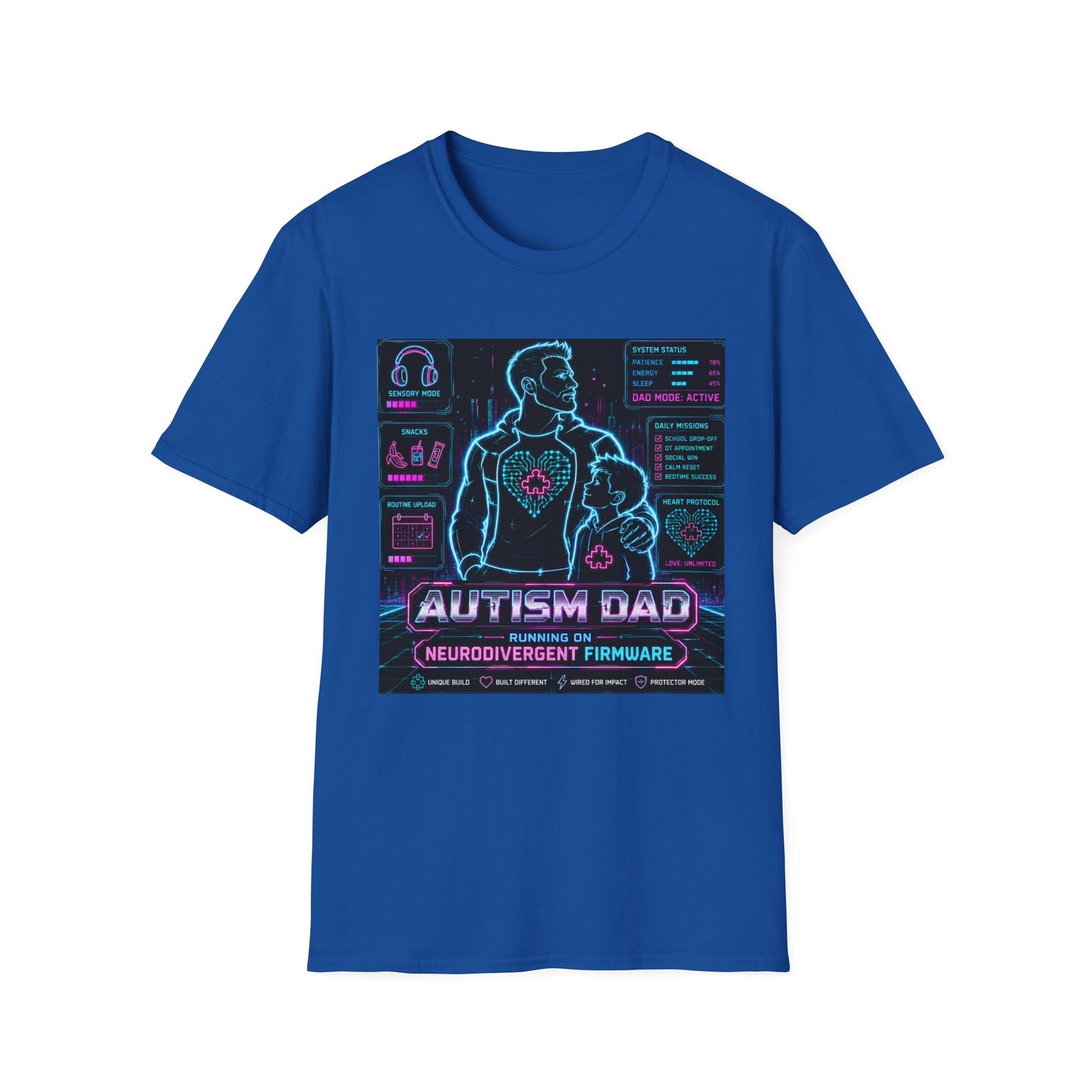 Autism Dad Neurodivergent Firware T Shirt