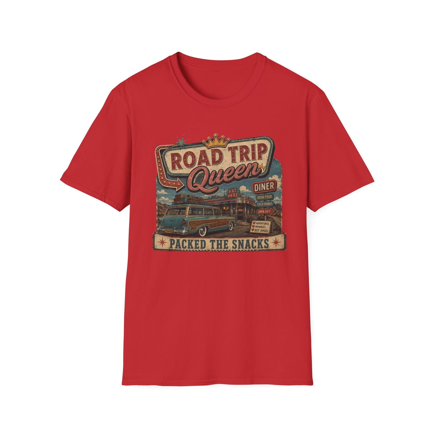 Road Trip Queen Packed SnacksT Shirt
