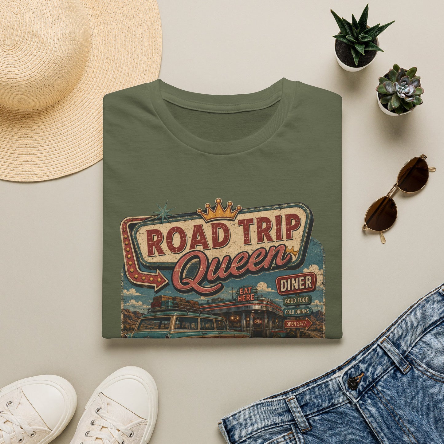 Road Trip Queen Packed SnacksT Shirt
