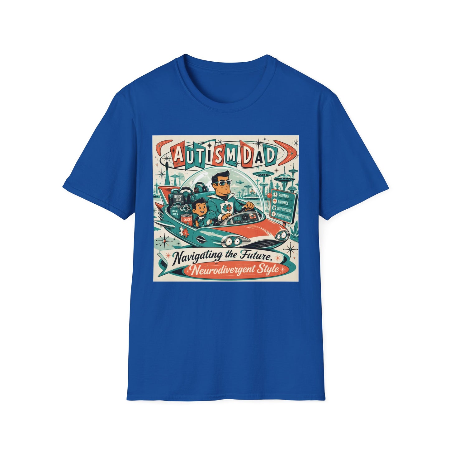 Autism Dad Navigating Future Neurodivergent T Shirt