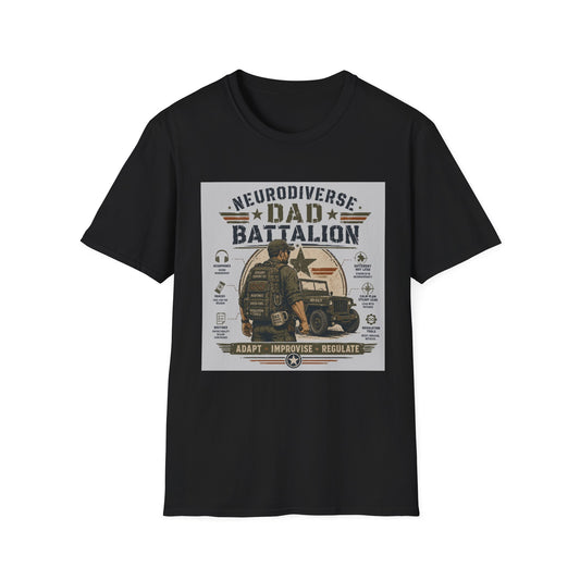 Neurodivese Dad Batallion Tshirt