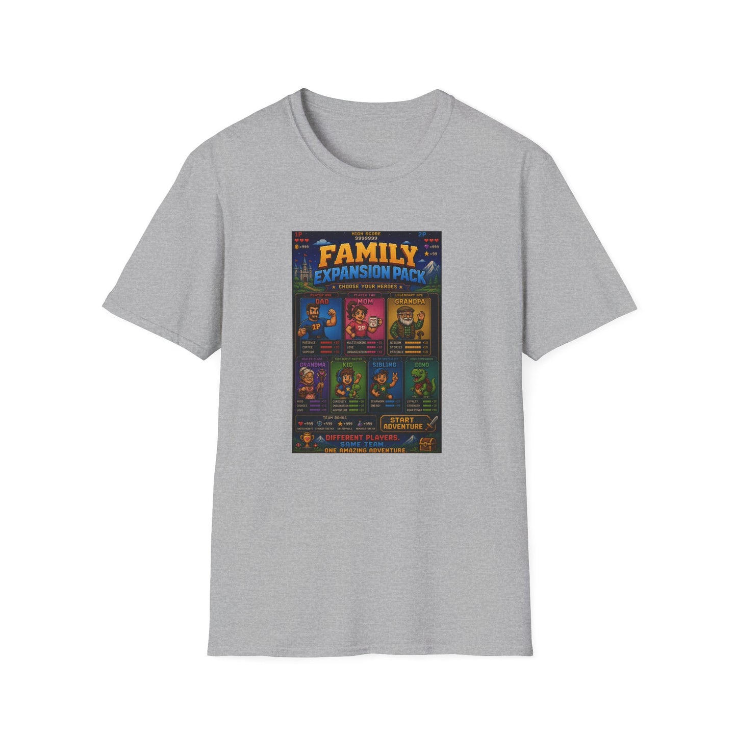 Family Expansion Pack 8 bit T Shirt