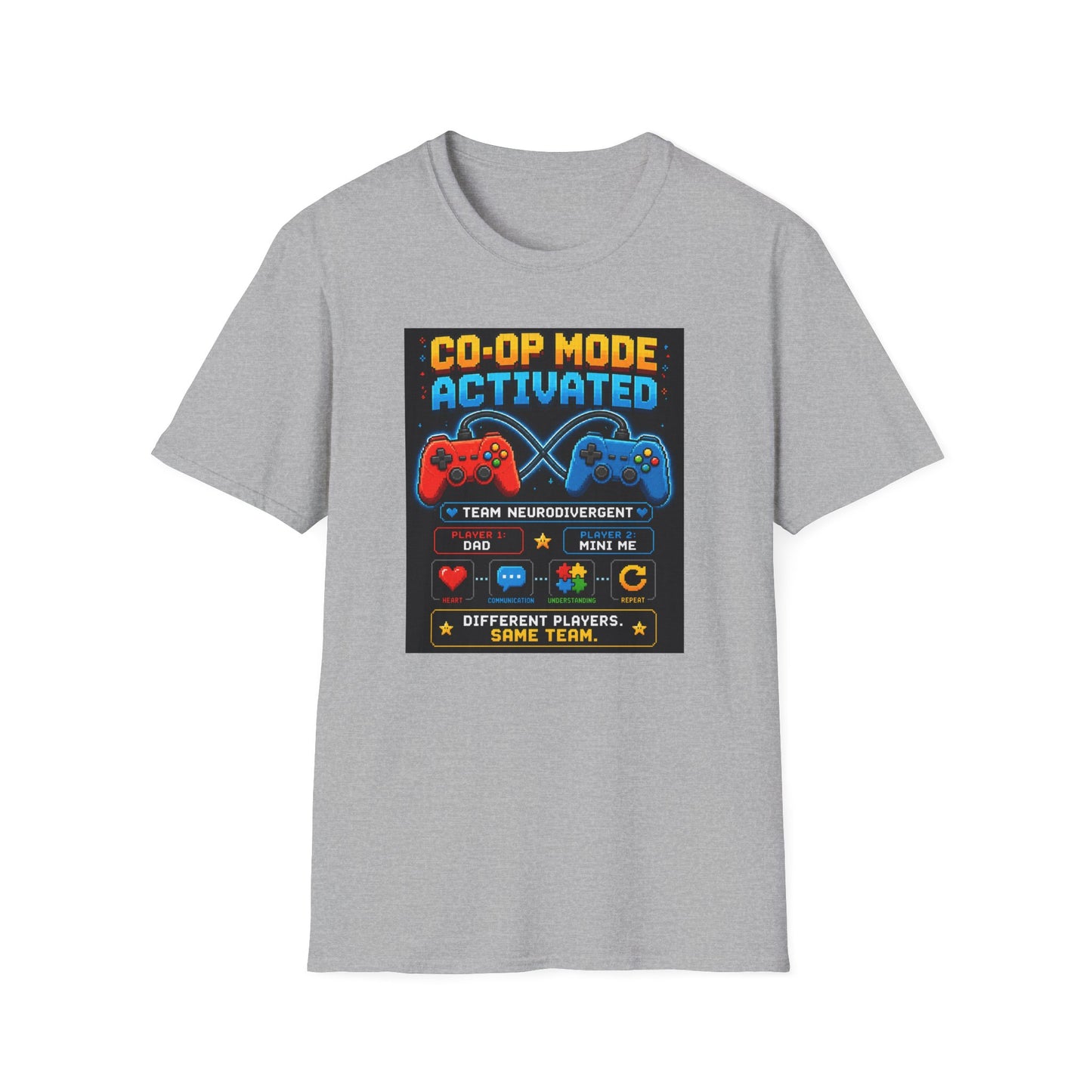 Co-Op mode Activated Neurodivergent T Shirt