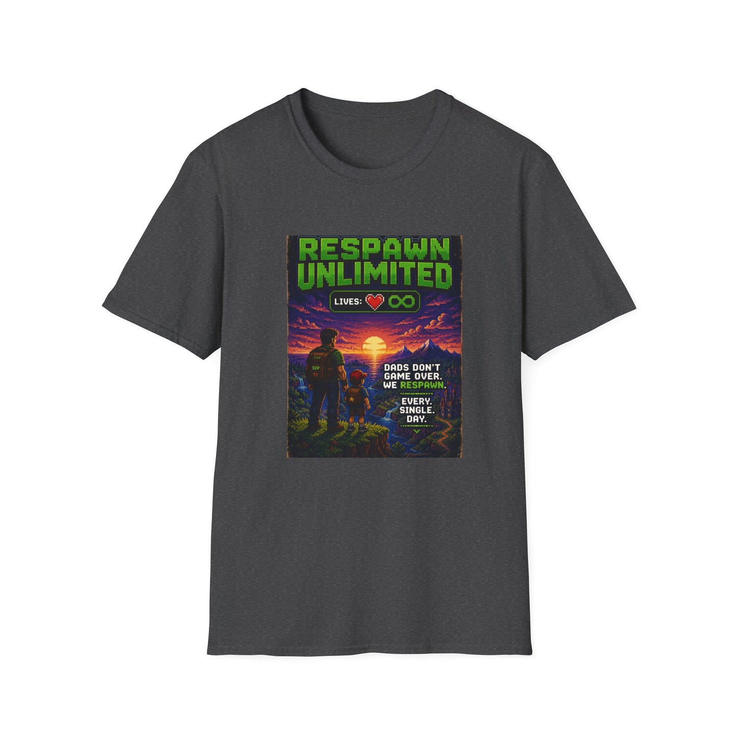 Respawn Dad 8bit T Shirt