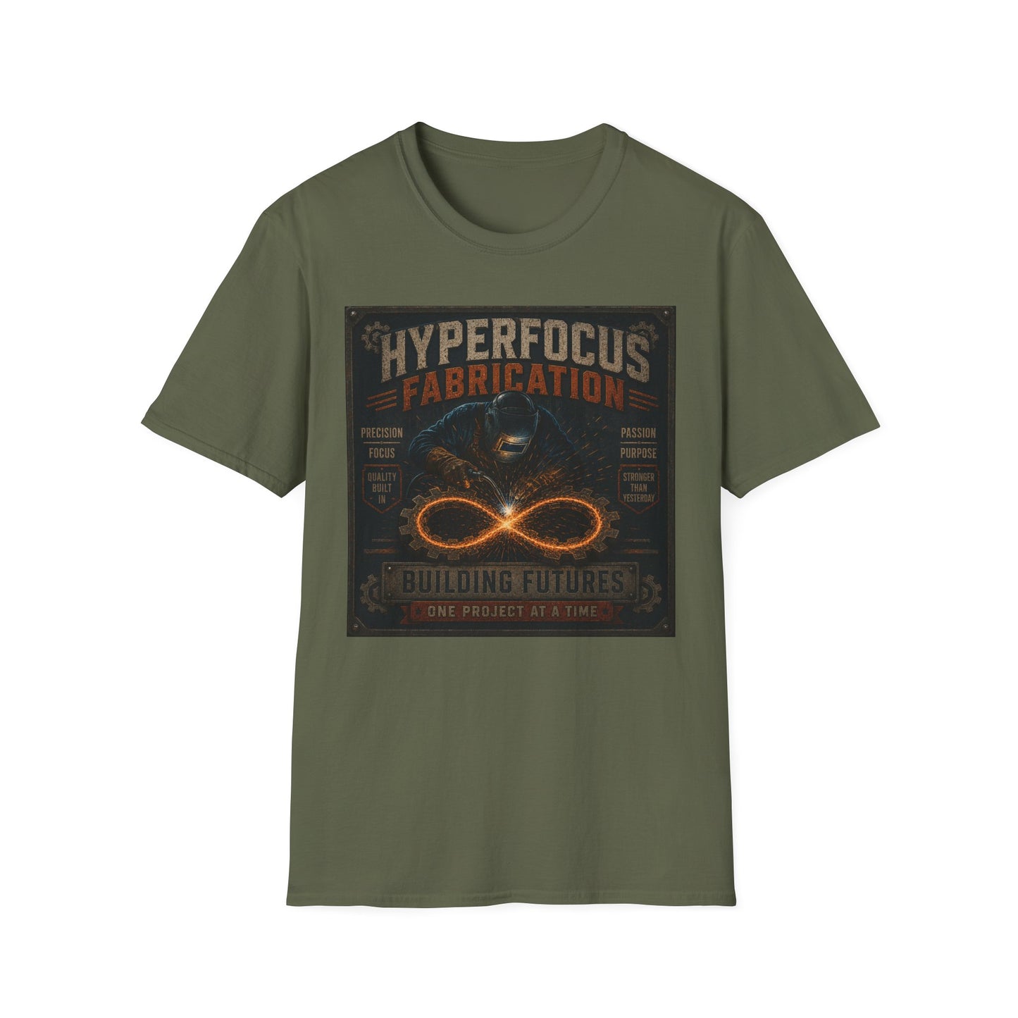 Hyperfocus Fabrication Building Futures Tshirt