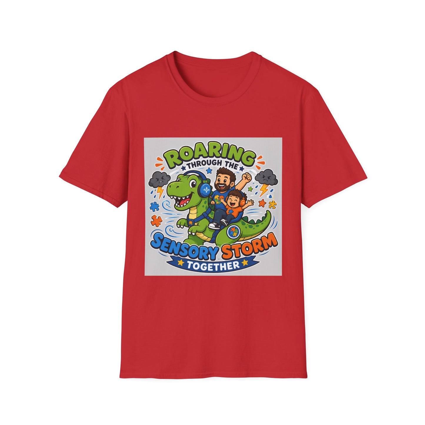 Roaring Through Sensory Storms Together T Shirt