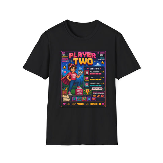 Player2 Mom 8 bit T Shirt