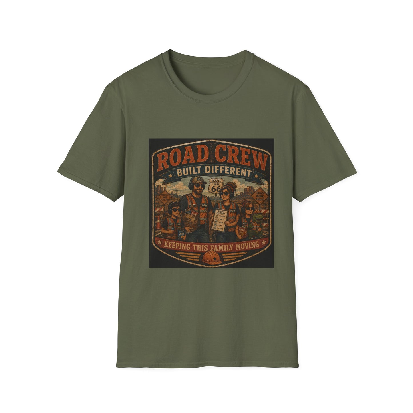 Road Crew Built Different T Shirt