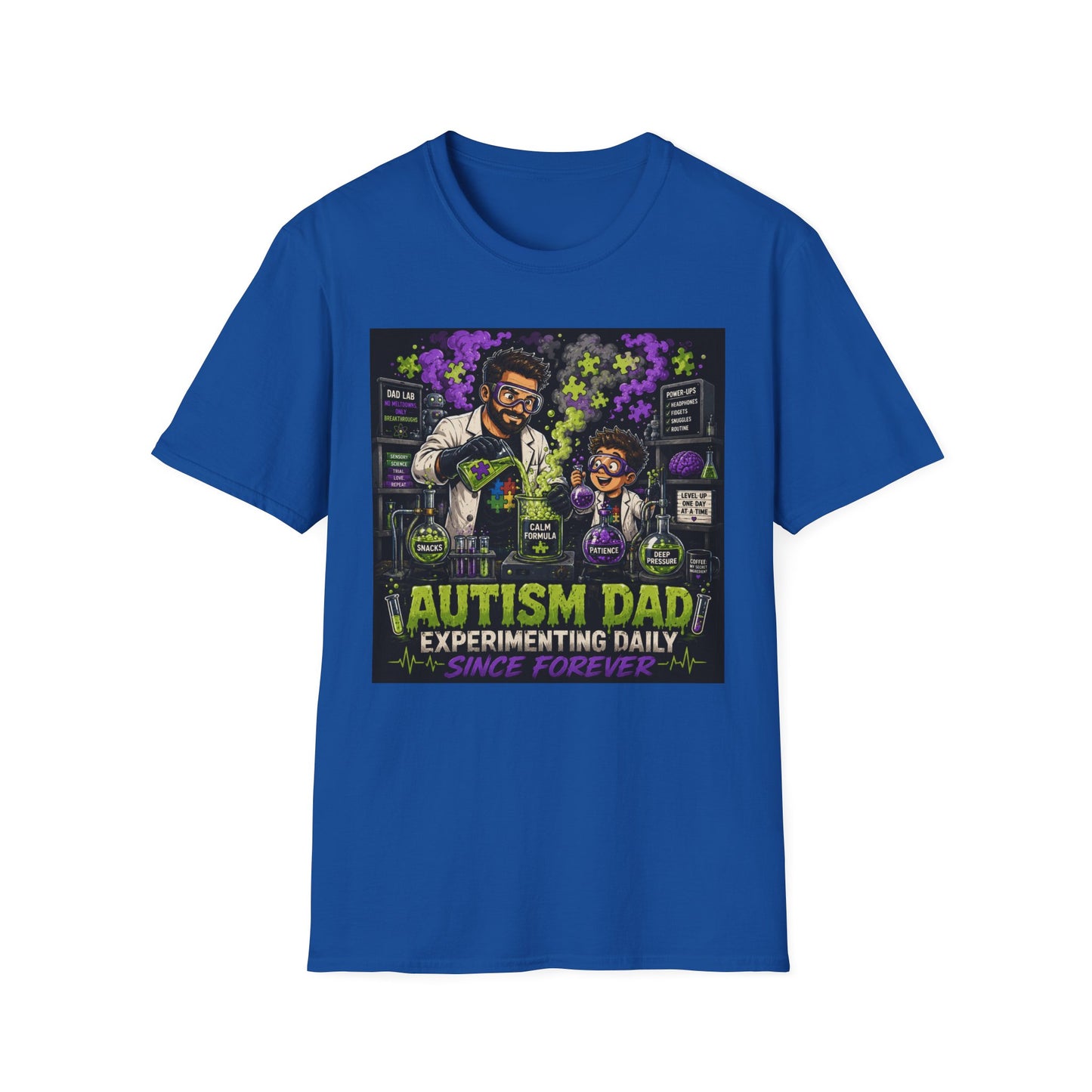 Autism Dad Scientist T Shirt