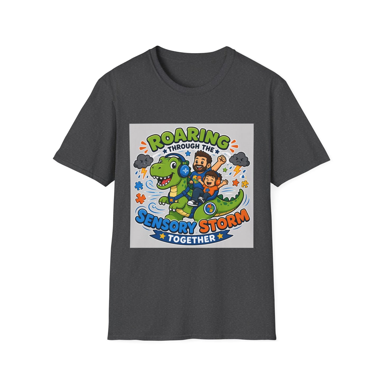 Roaring Through Sensory Storms Together T Shirt