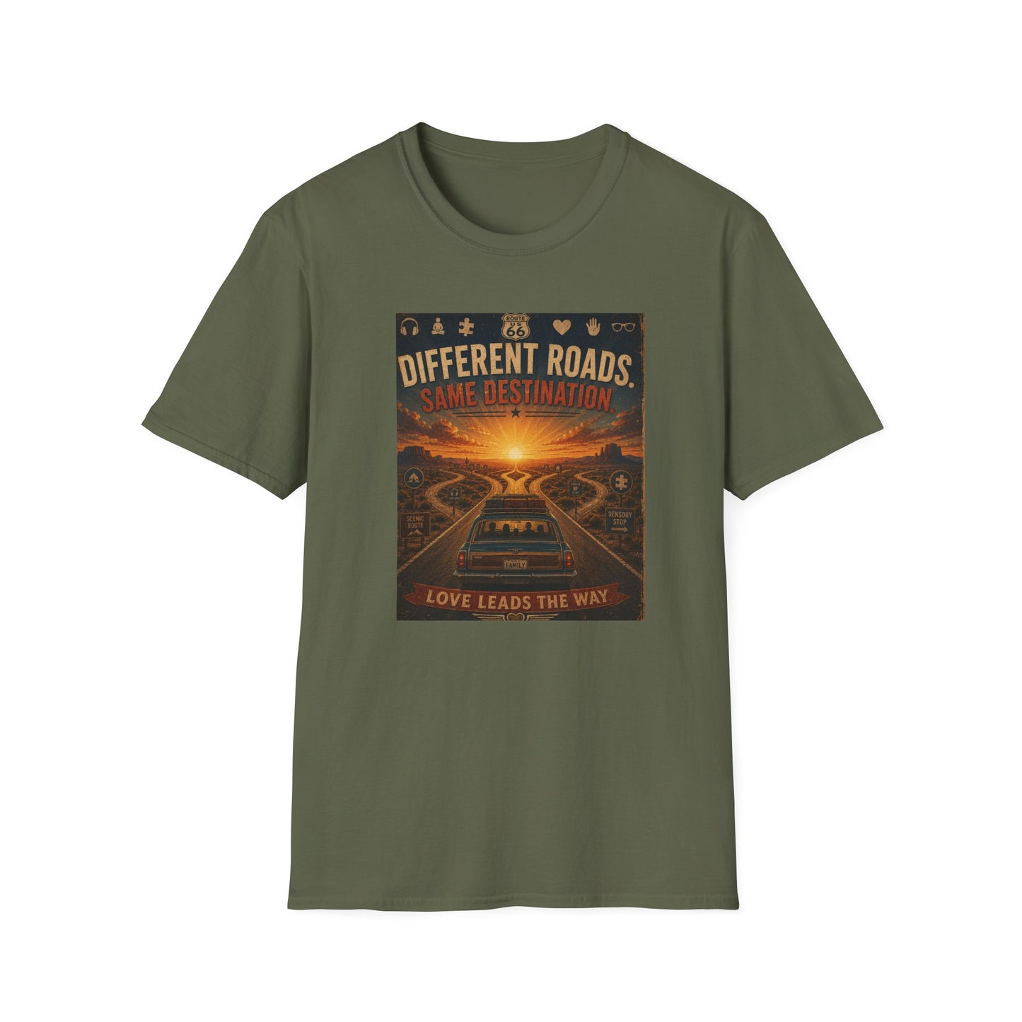Different Roads  Same Destination T Shirt