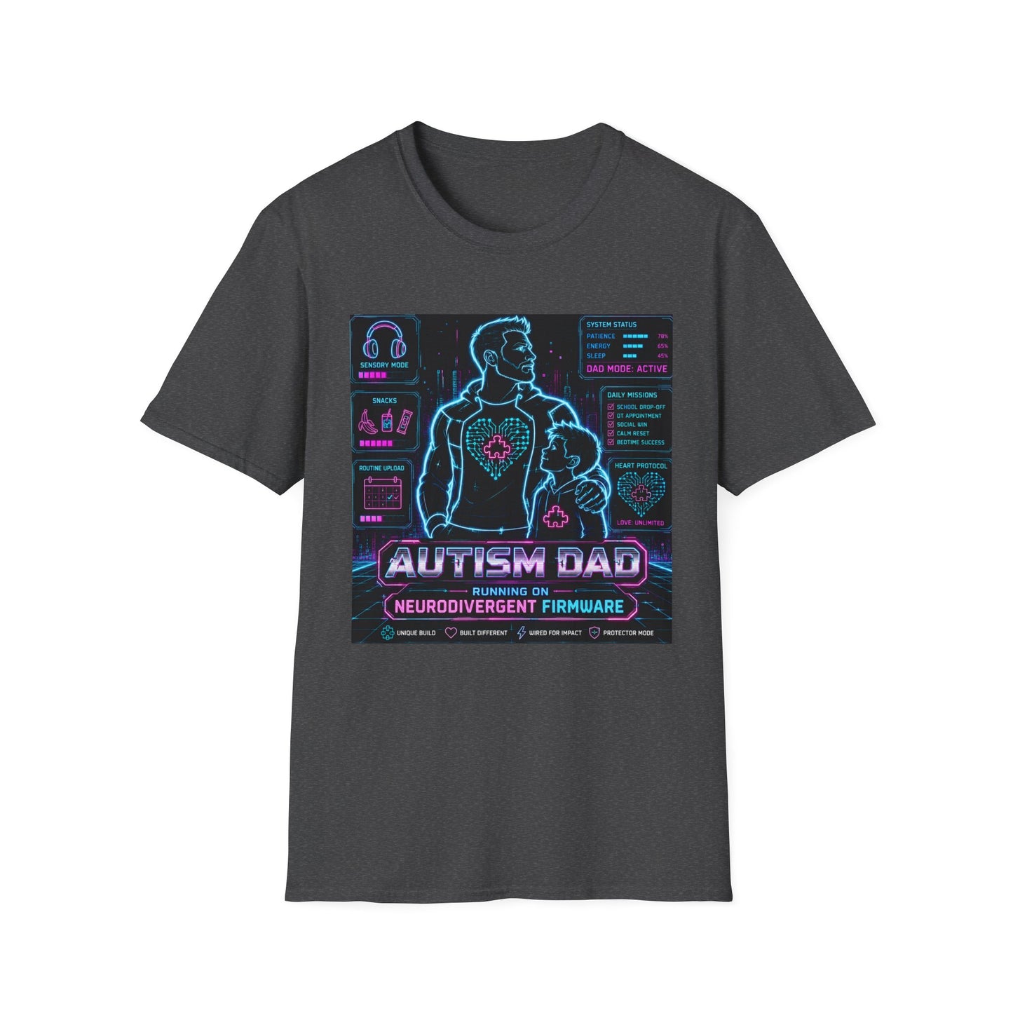 Autism Dad Neurodivergent Firware T Shirt