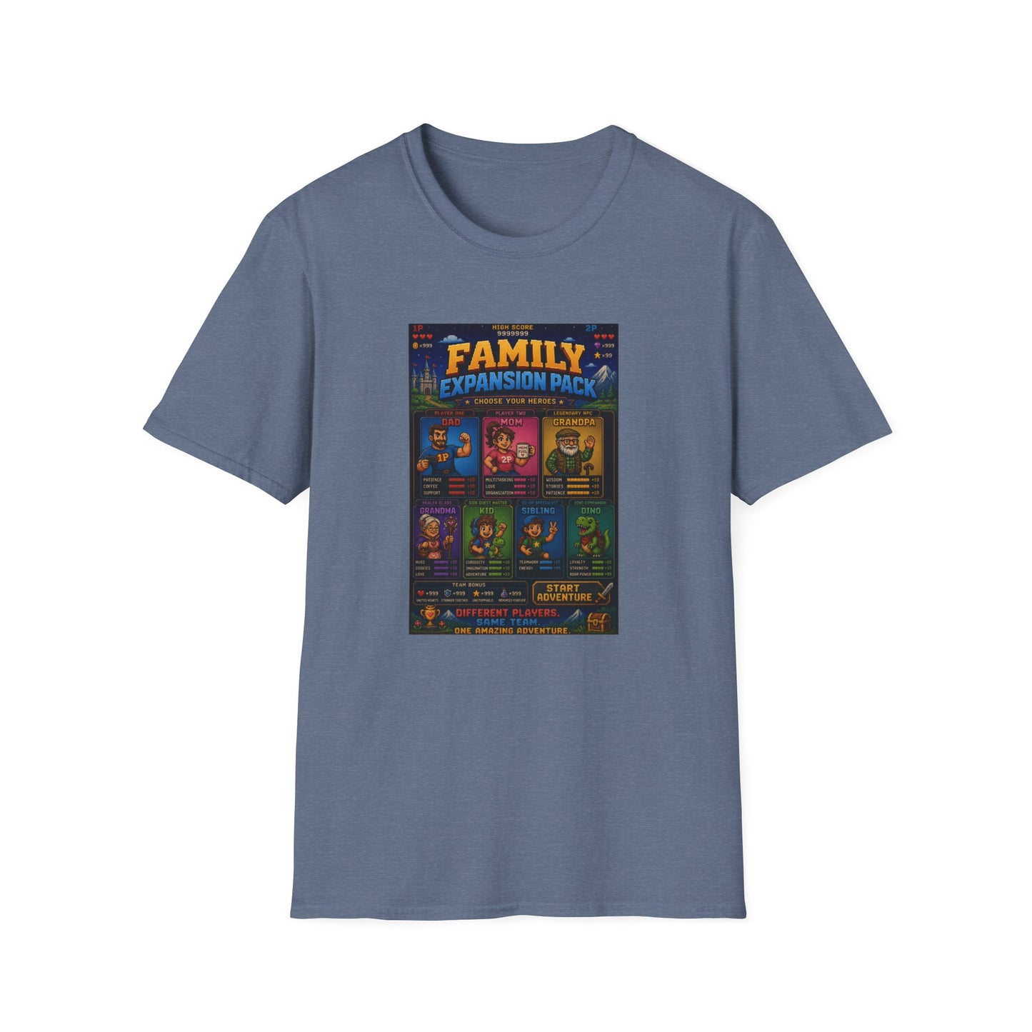 Family Expansion Pack 8 bit T Shirt