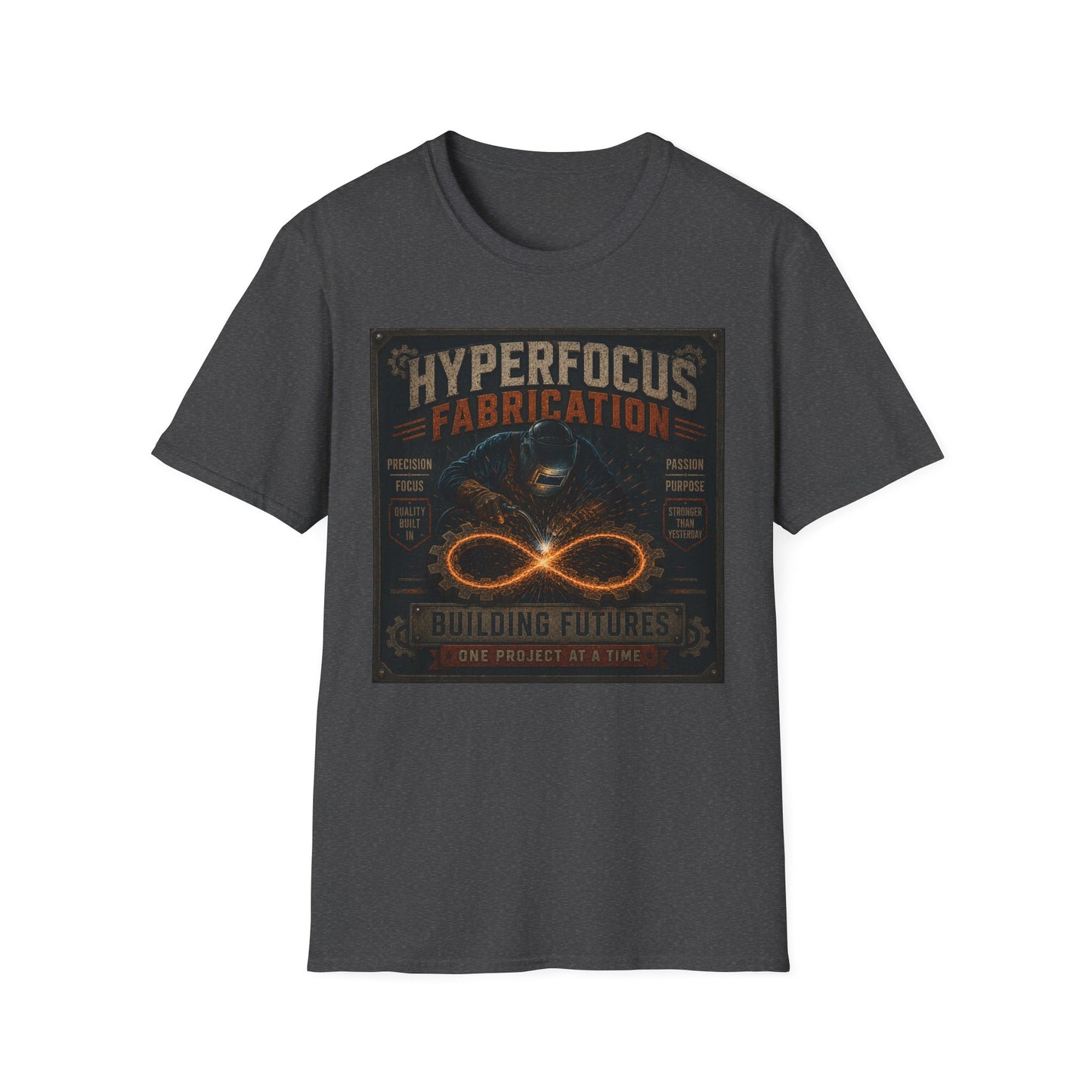 Hyperfocus Fabrication Building Futures Tshirt