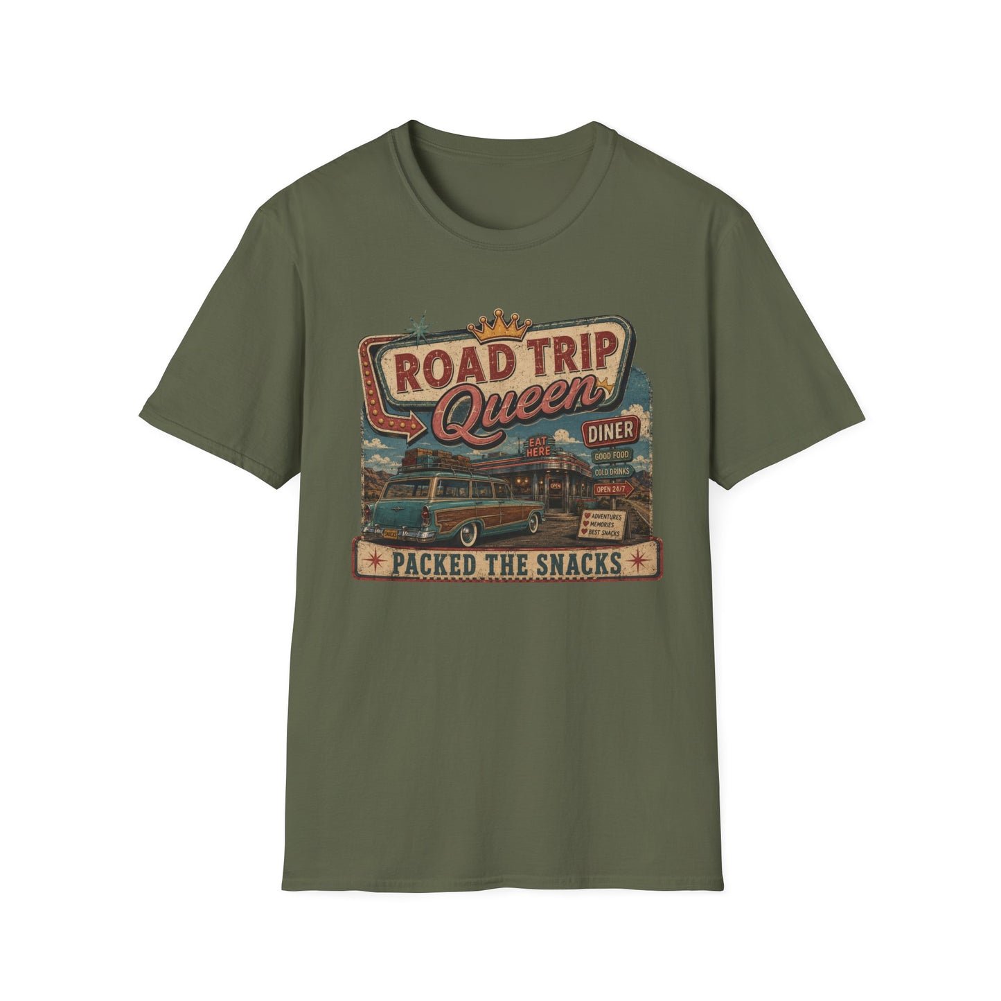 Road Trip Queen Packed SnacksT Shirt