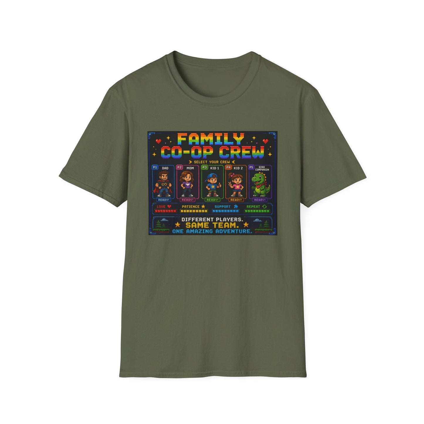 Co-Op Family 8bit T Shirt