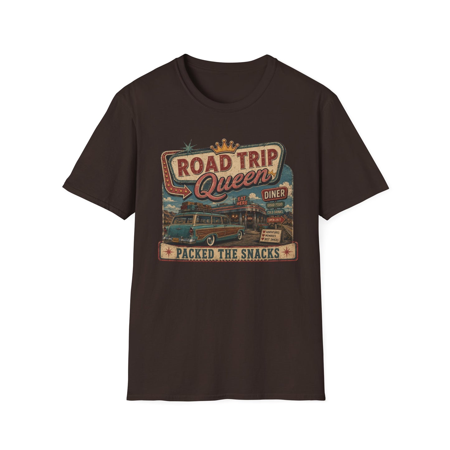 Road Trip Queen Packed SnacksT Shirt