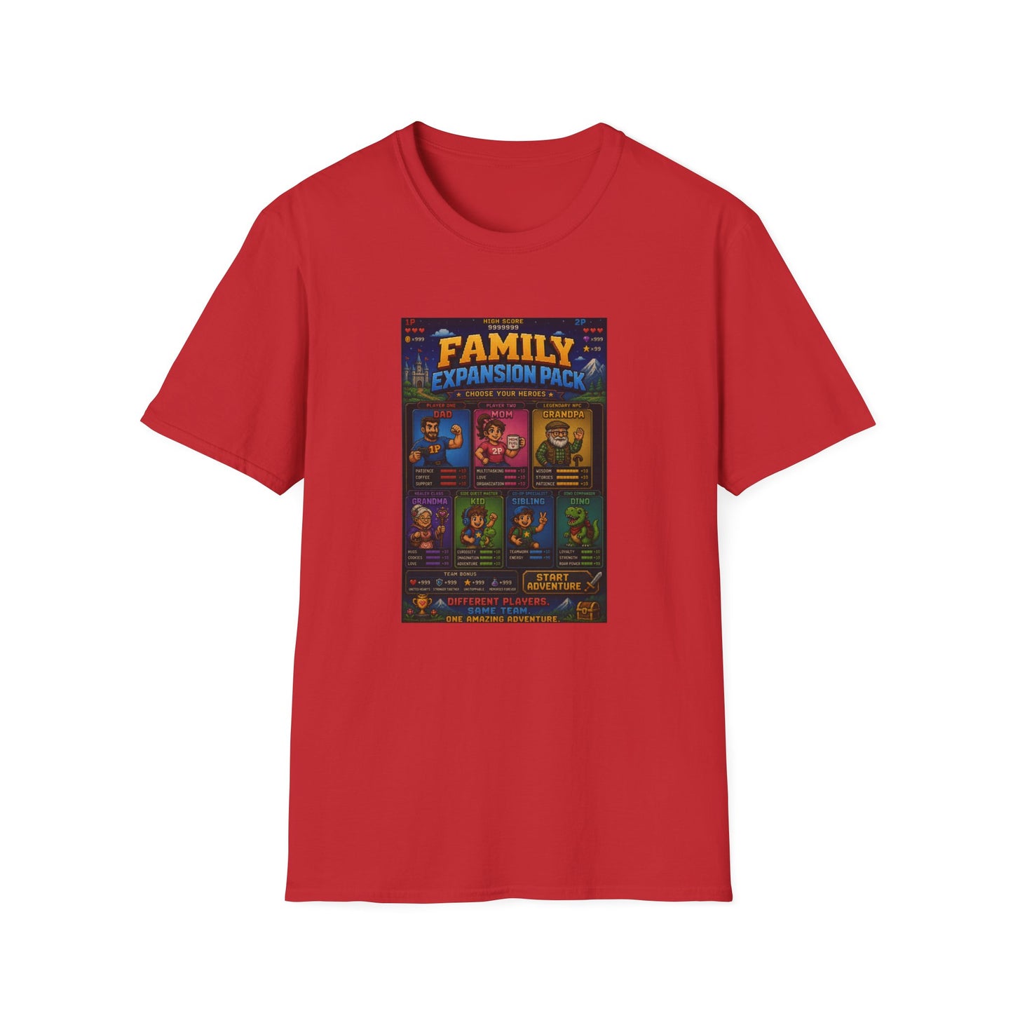 Family Expansion Pack 8 bit T Shirt