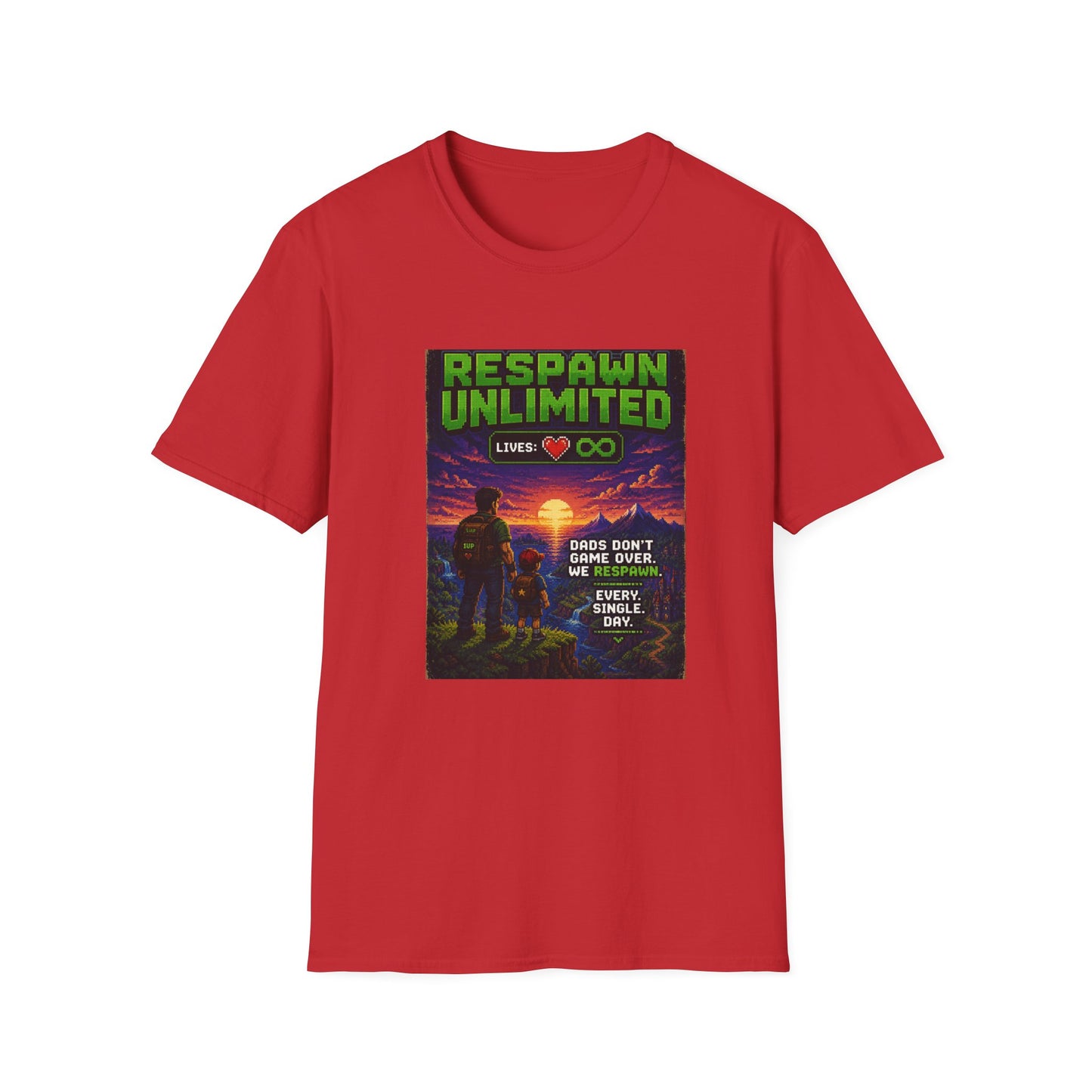Respawn Dad 8bit T Shirt