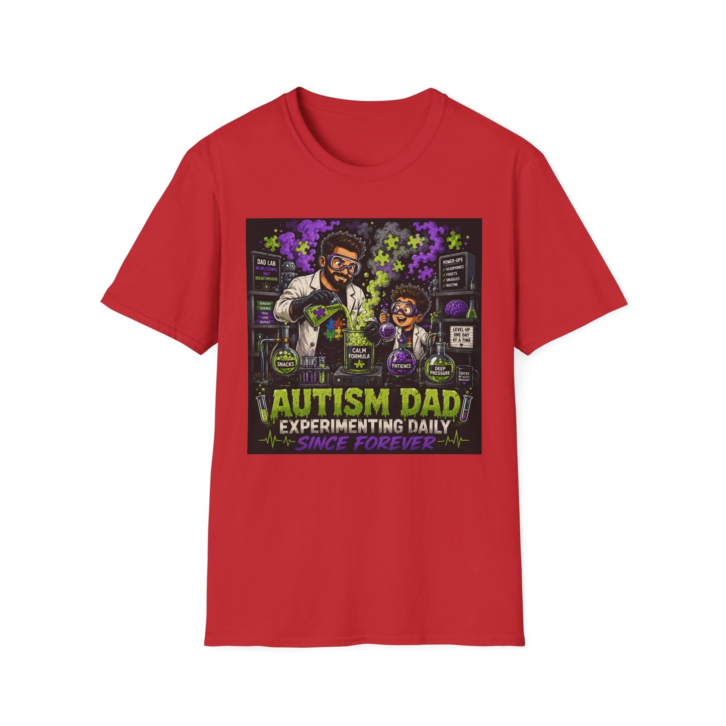 Autism Dad Scientist T Shirt