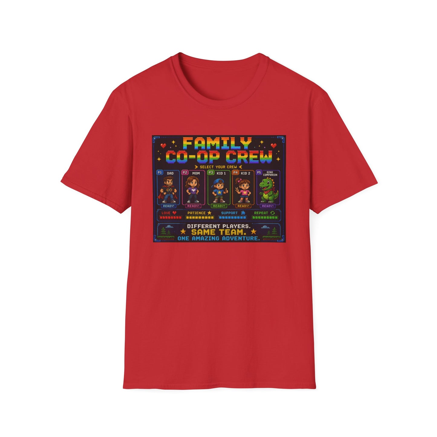 Co-Op Family 8bit T Shirt