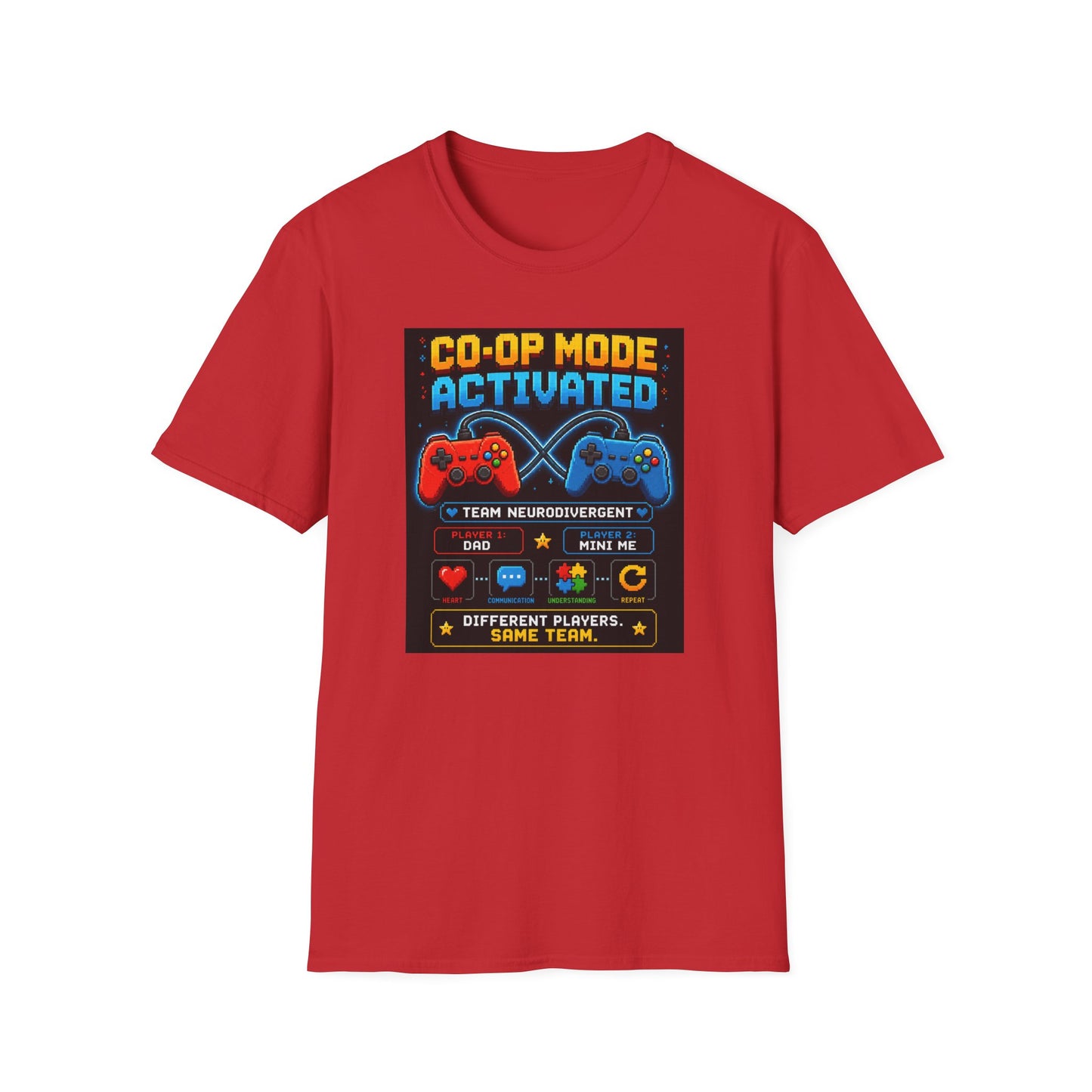 Co-Op mode Activated Neurodivergent T Shirt