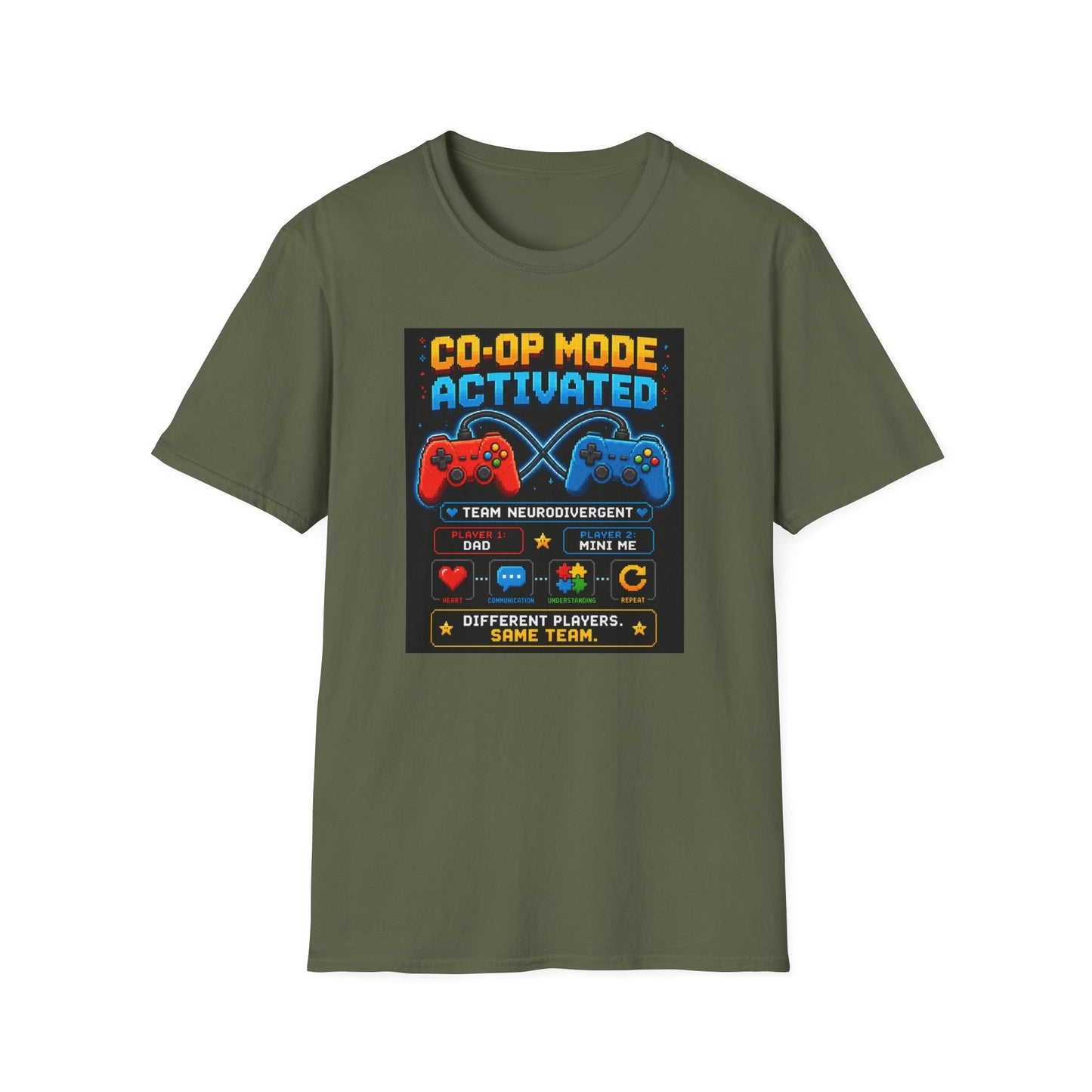 Co-Op mode Activated Neurodivergent T Shirt