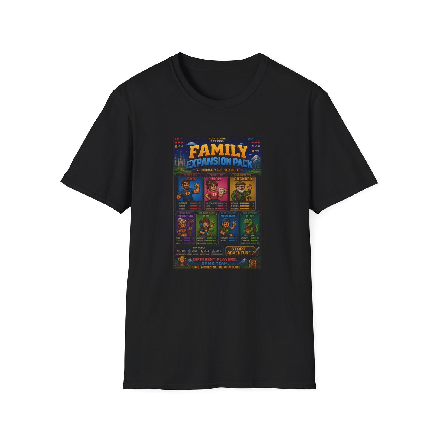 Family Expansion Pack 8 bit T Shirt