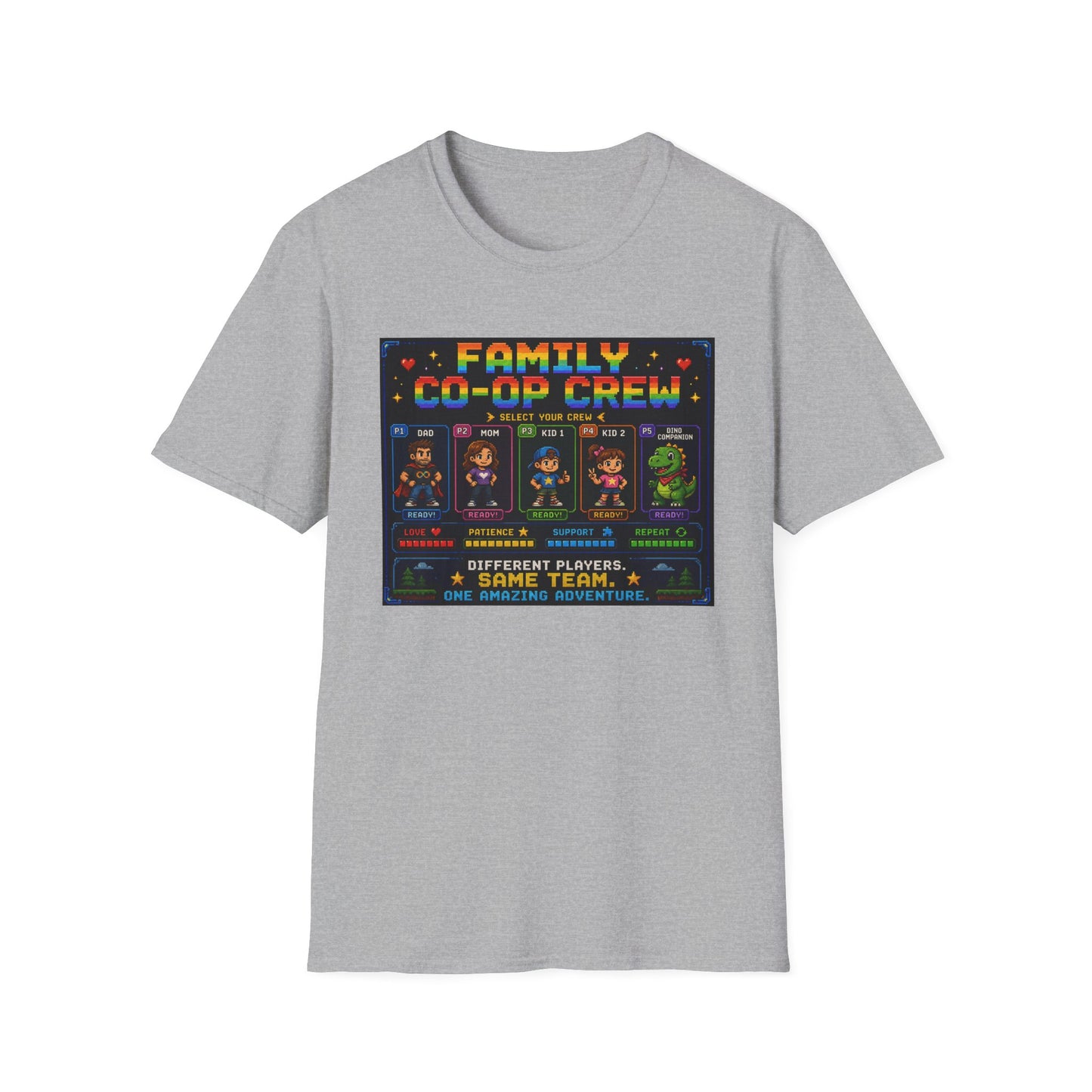 Co-Op Family 8bit T Shirt