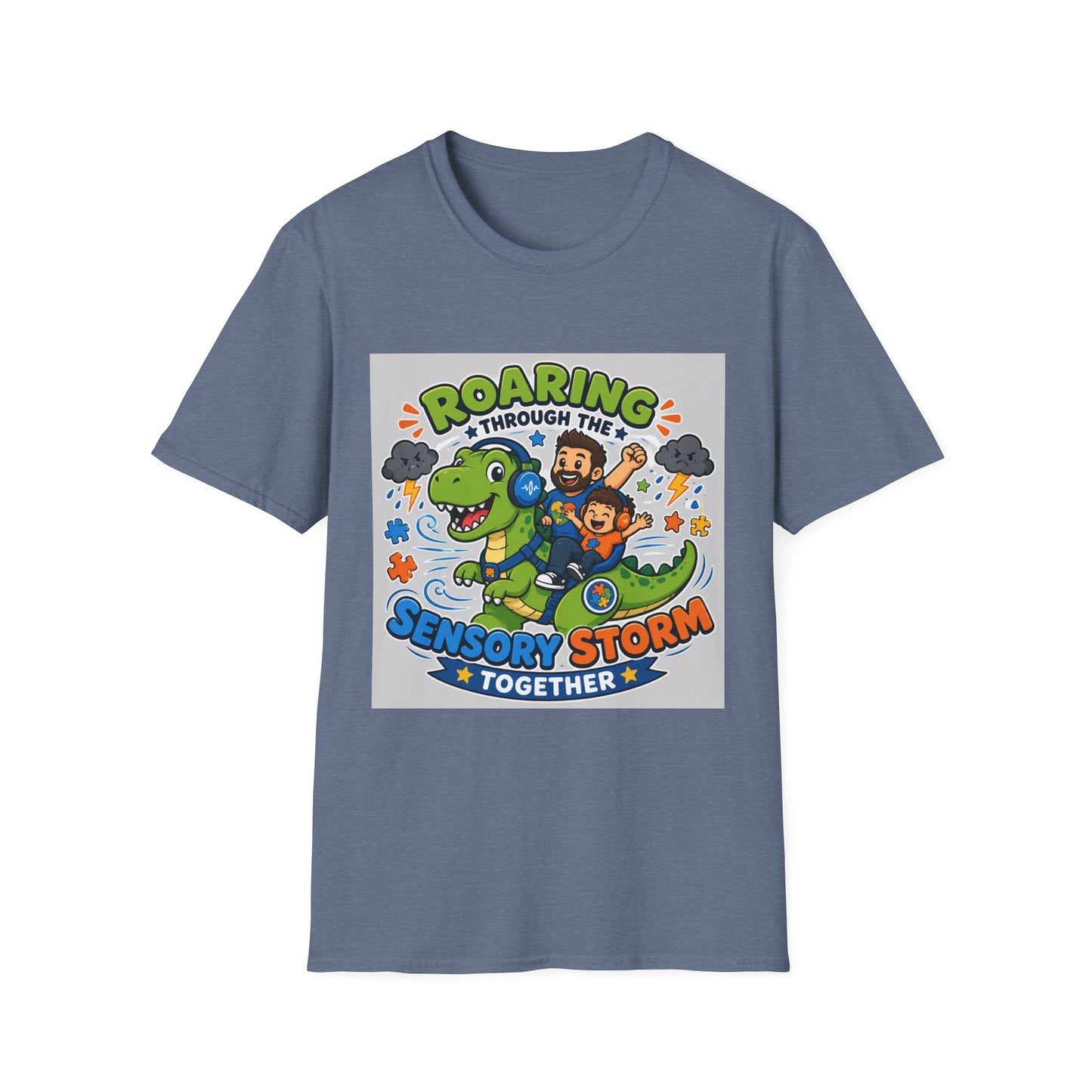 Roaring Through Sensory Storms Together T Shirt