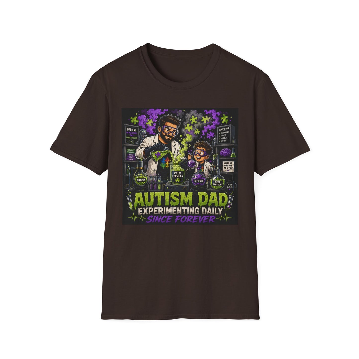 Autism Dad Scientist T Shirt