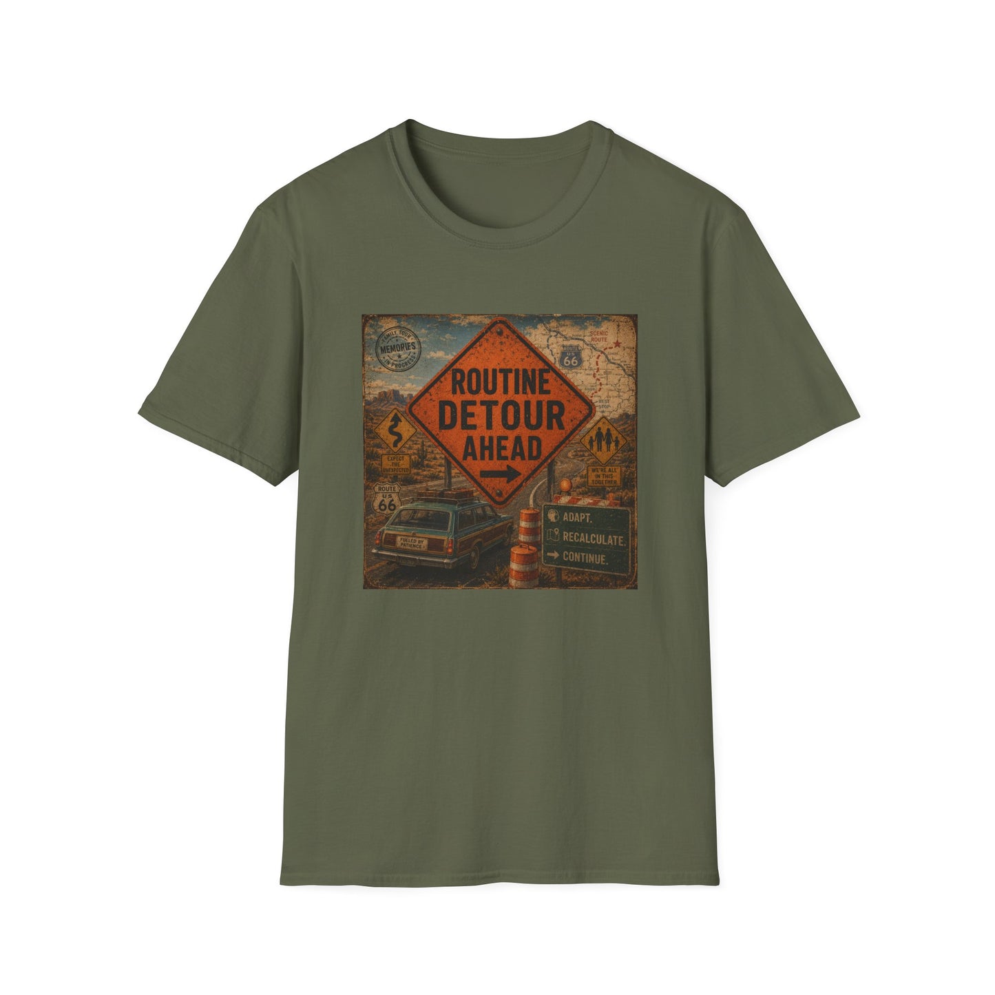Routine Detour Ahead T Shirt