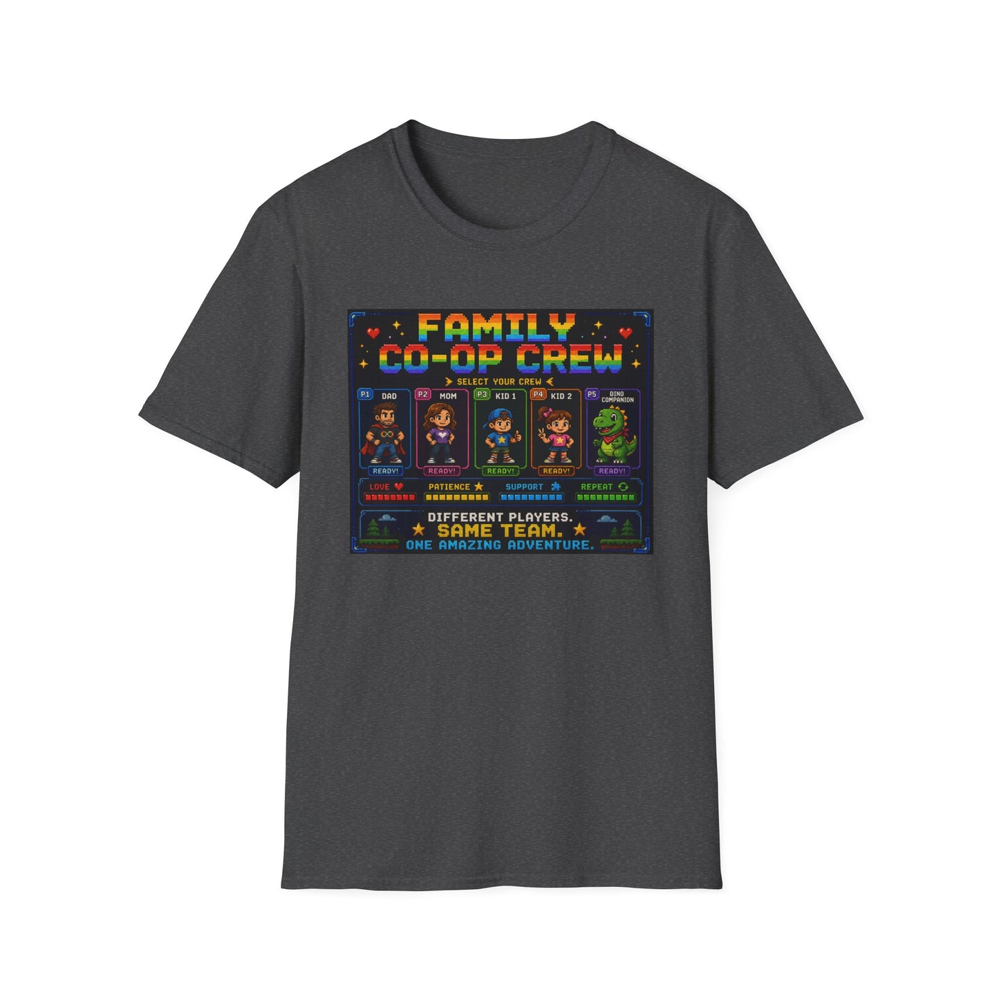 Co-Op Family 8bit T Shirt