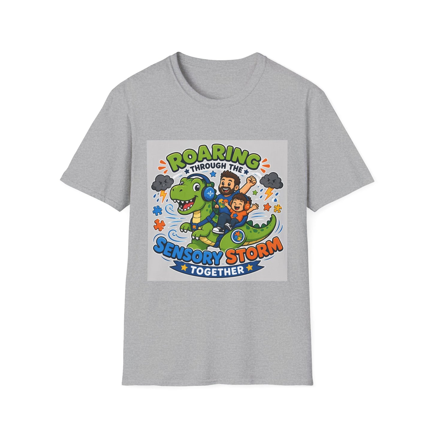 Roaring Through Sensory Storms Together T Shirt