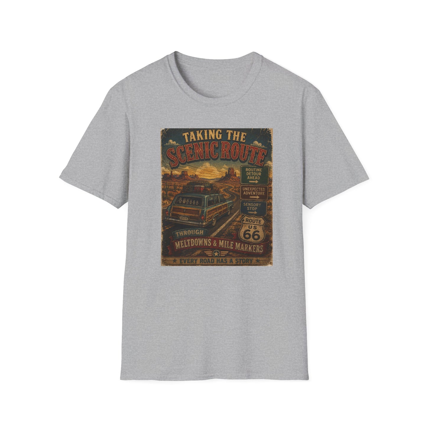 Taking the Scenic Route Through Meltdowns T Shirt