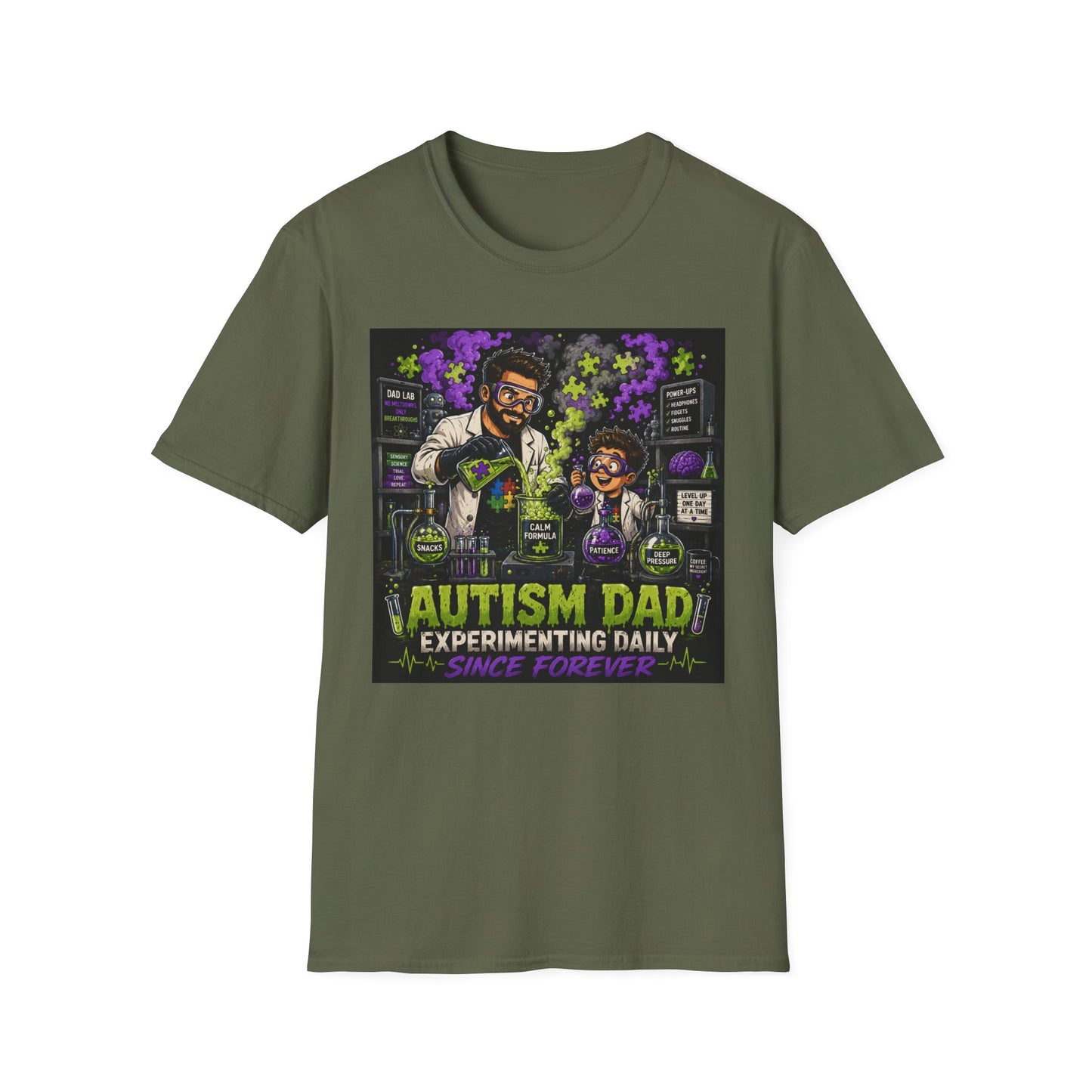 Autism Dad Scientist T Shirt