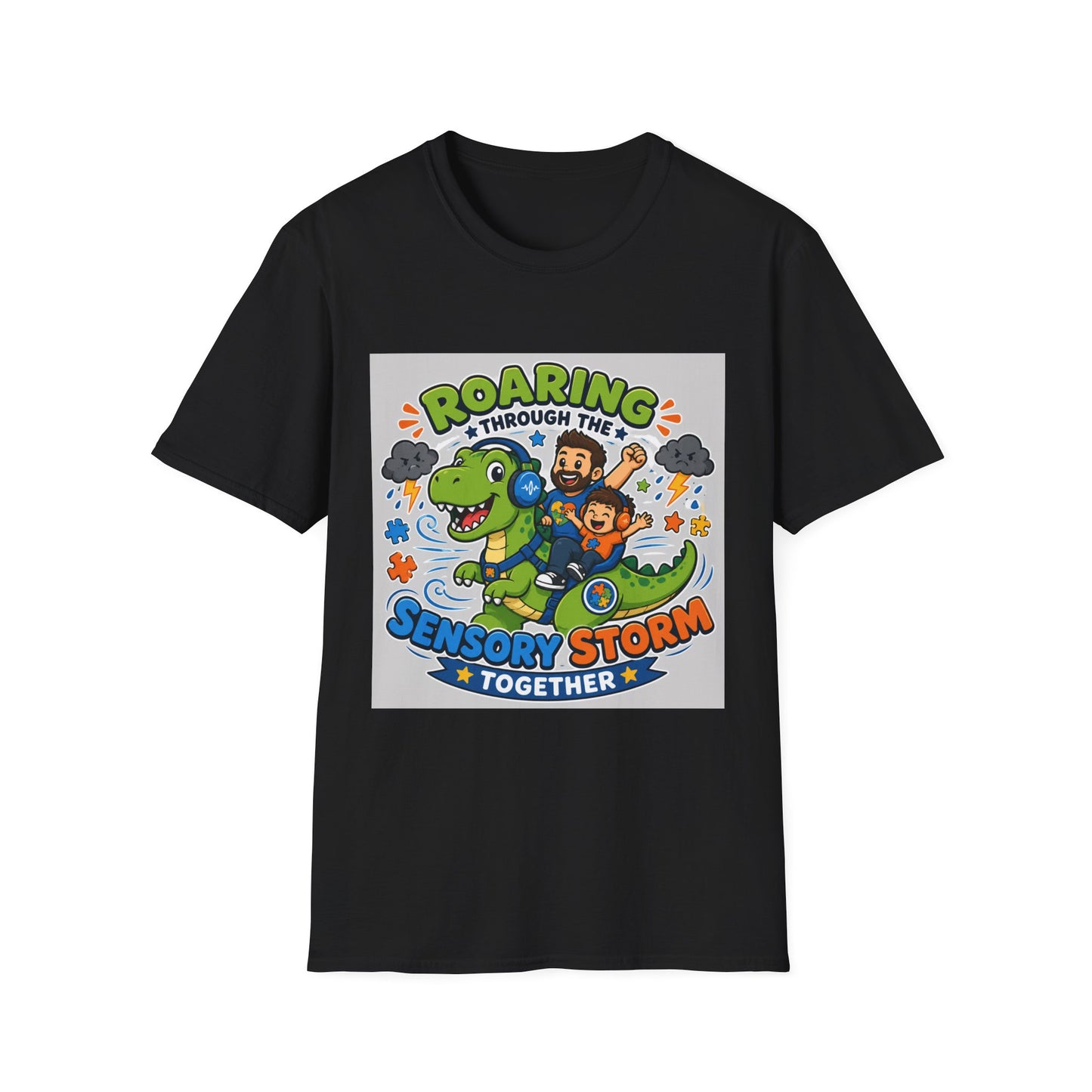 Roaring Through Sensory Storms Together T Shirt