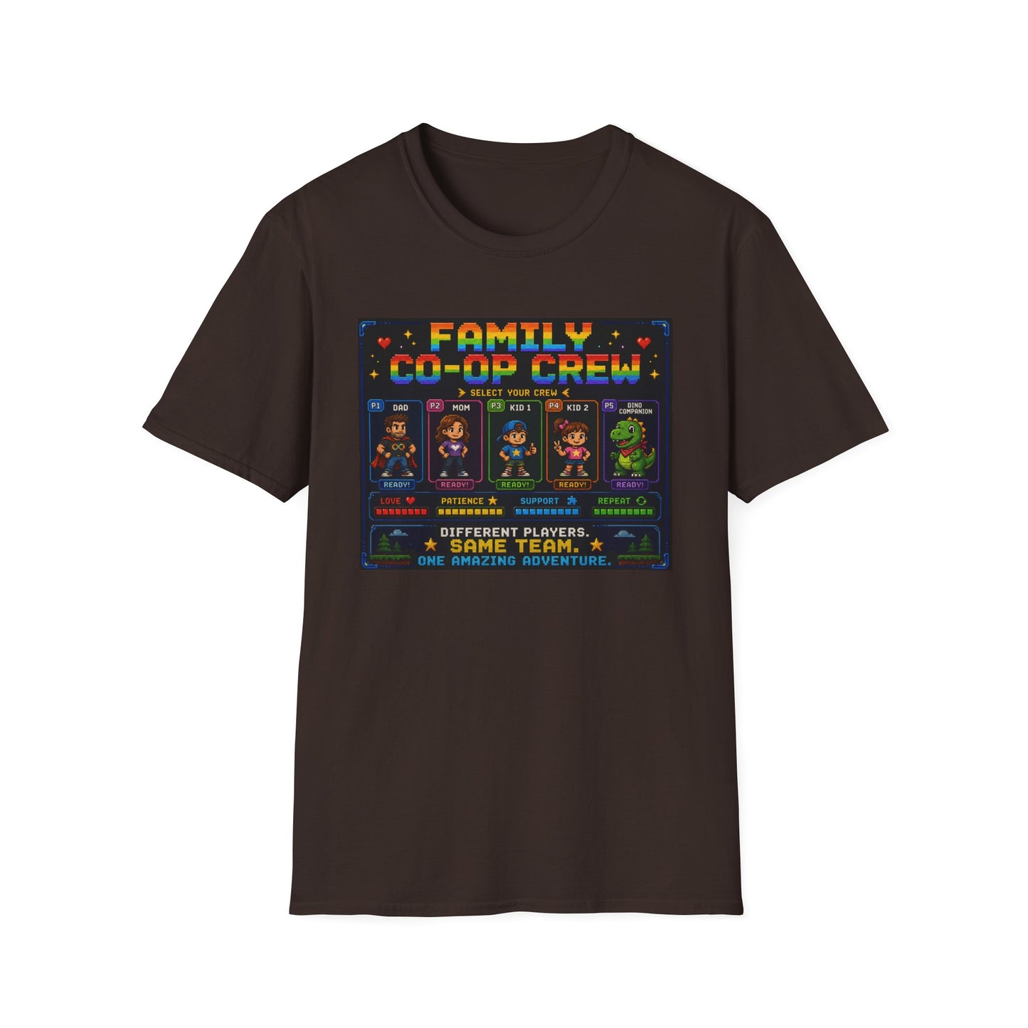 Co-Op Family 8bit T Shirt